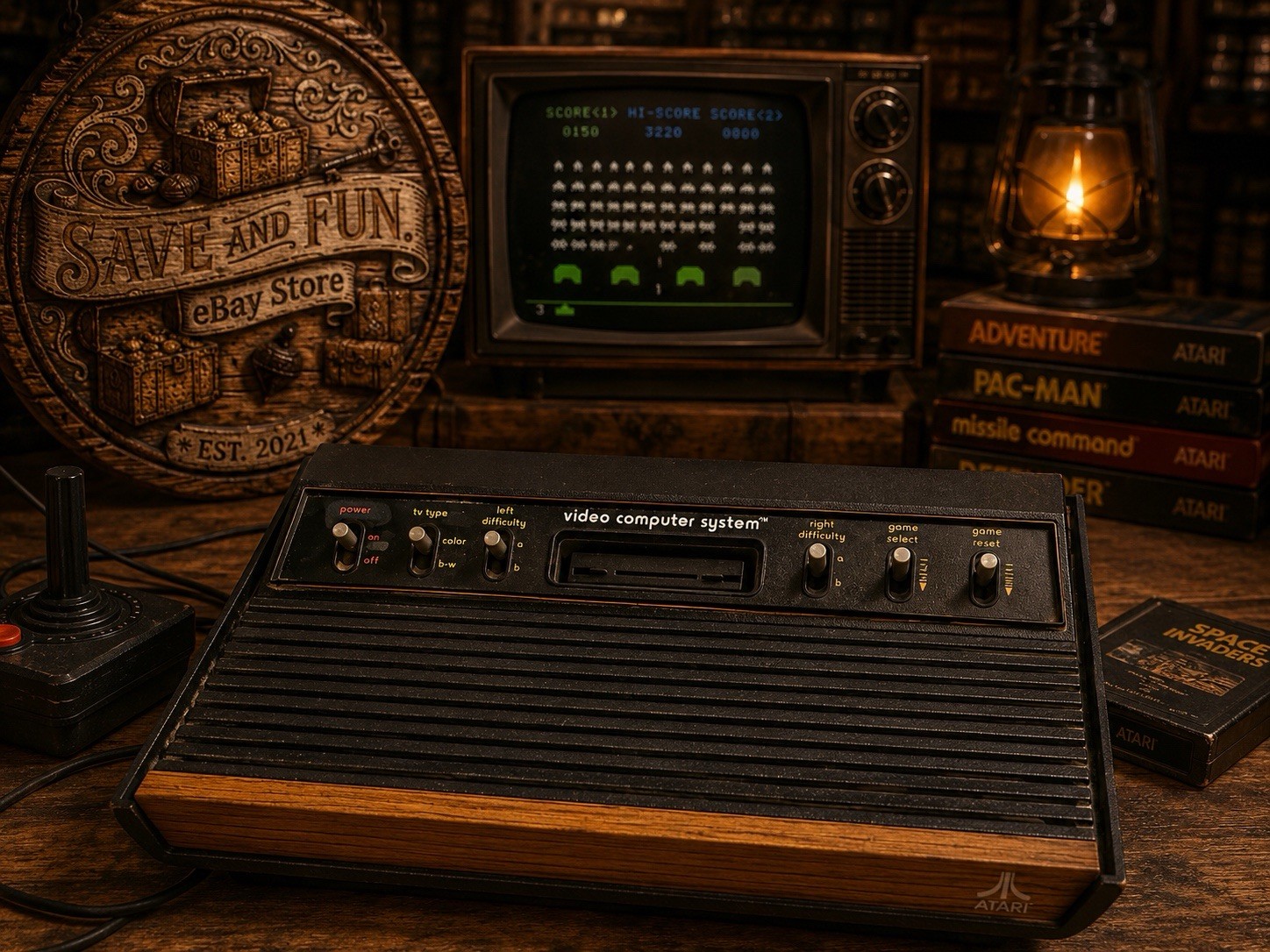 Atari 2600 game console sold as is has not been tested
