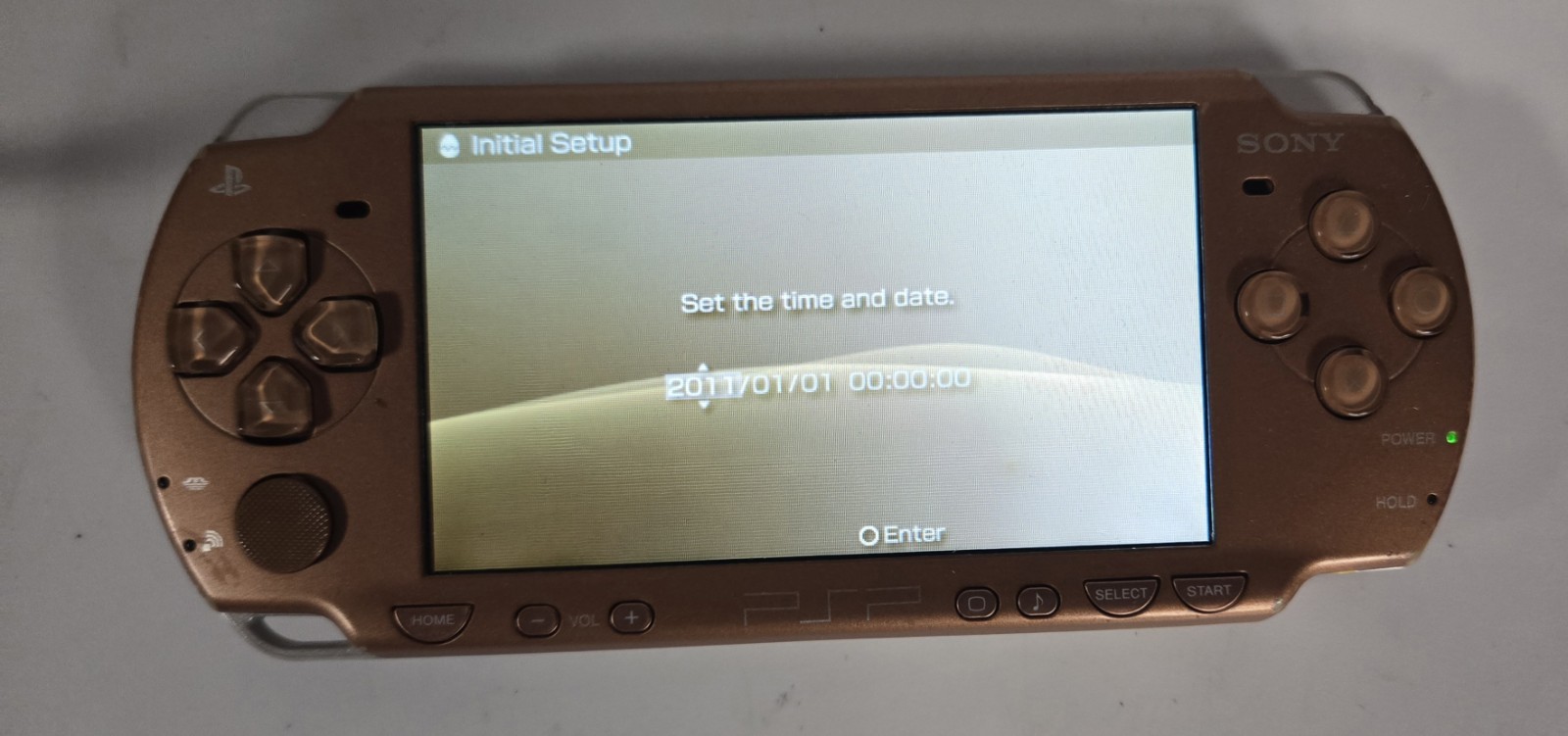Sony PSP 2000 Matte Bronze Handheld System With 2 Games And Charging Cord Tested