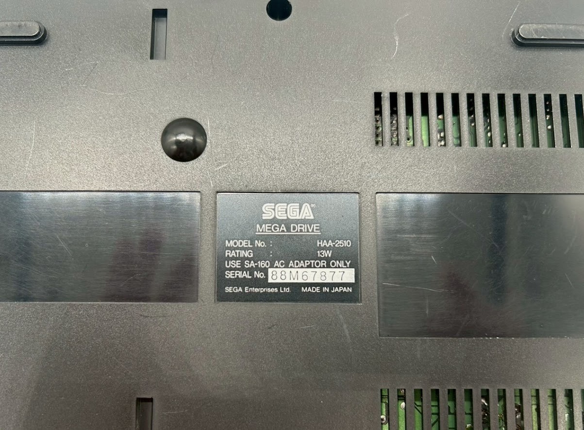 Sega Mega Drive Console HAA-2510 Controller Game Soft NTSC-J Japan #449