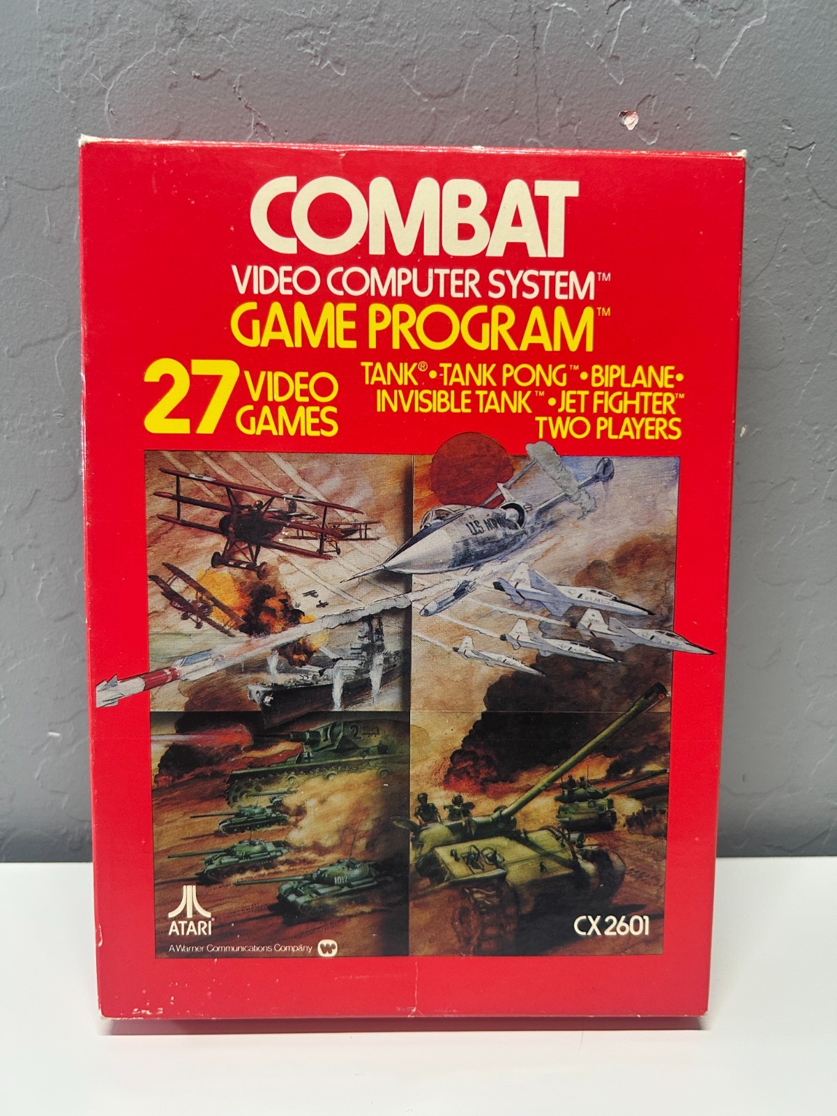 Atari 2600 JR Console AV Composite Mod Recapped Combat Controller Lot Tested