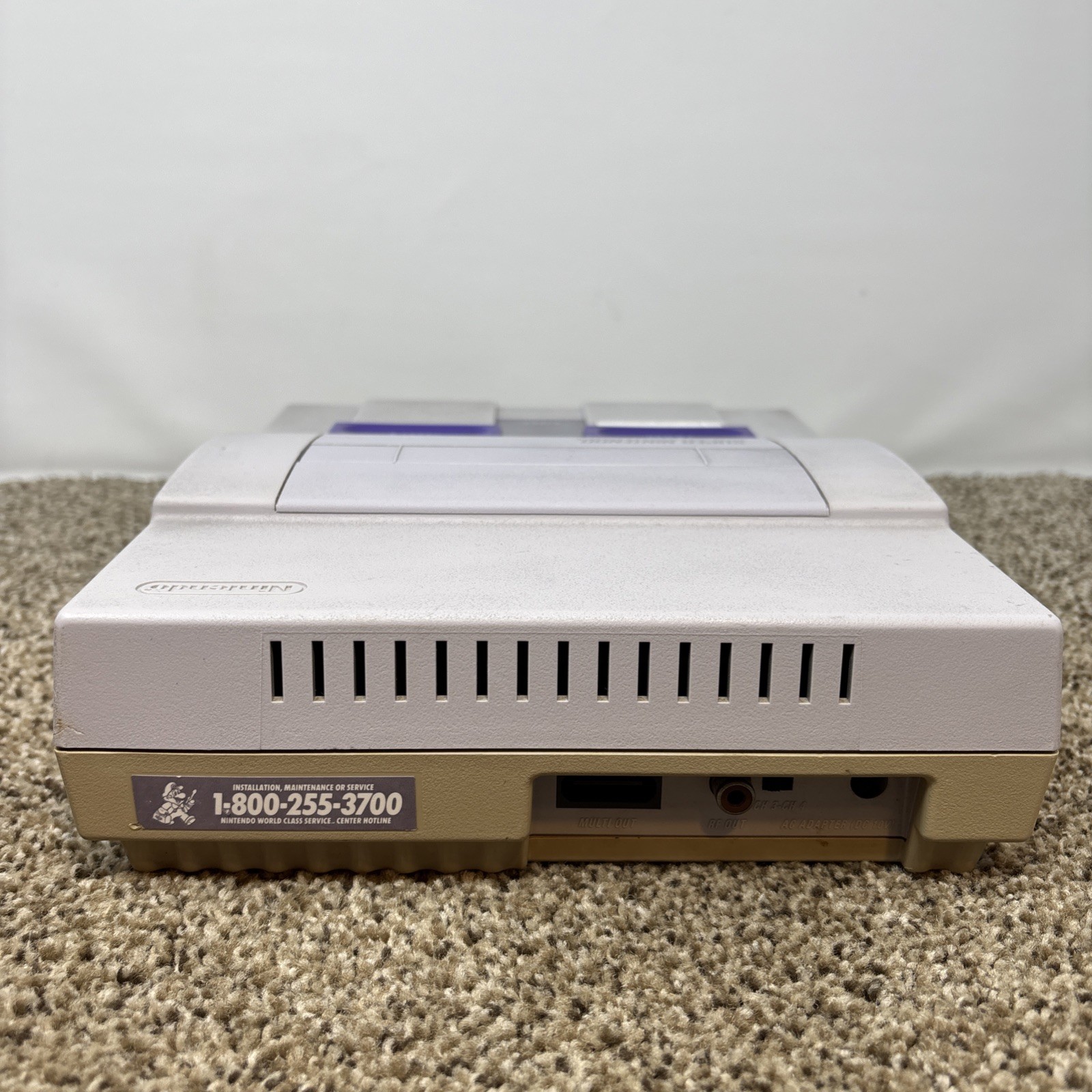 Super Nintendo SNES Console Bundle With Controller Cables Tested