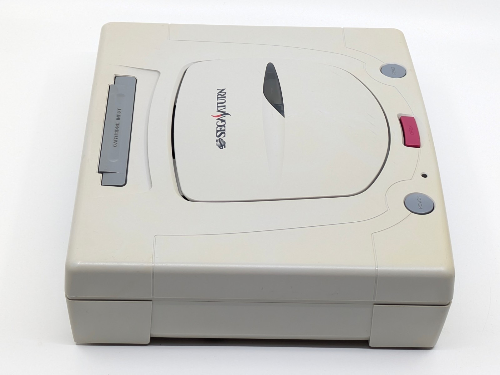 Sega Saturn White HST-3220 NTSC-J Japan Tested w/ SEGA RALLY