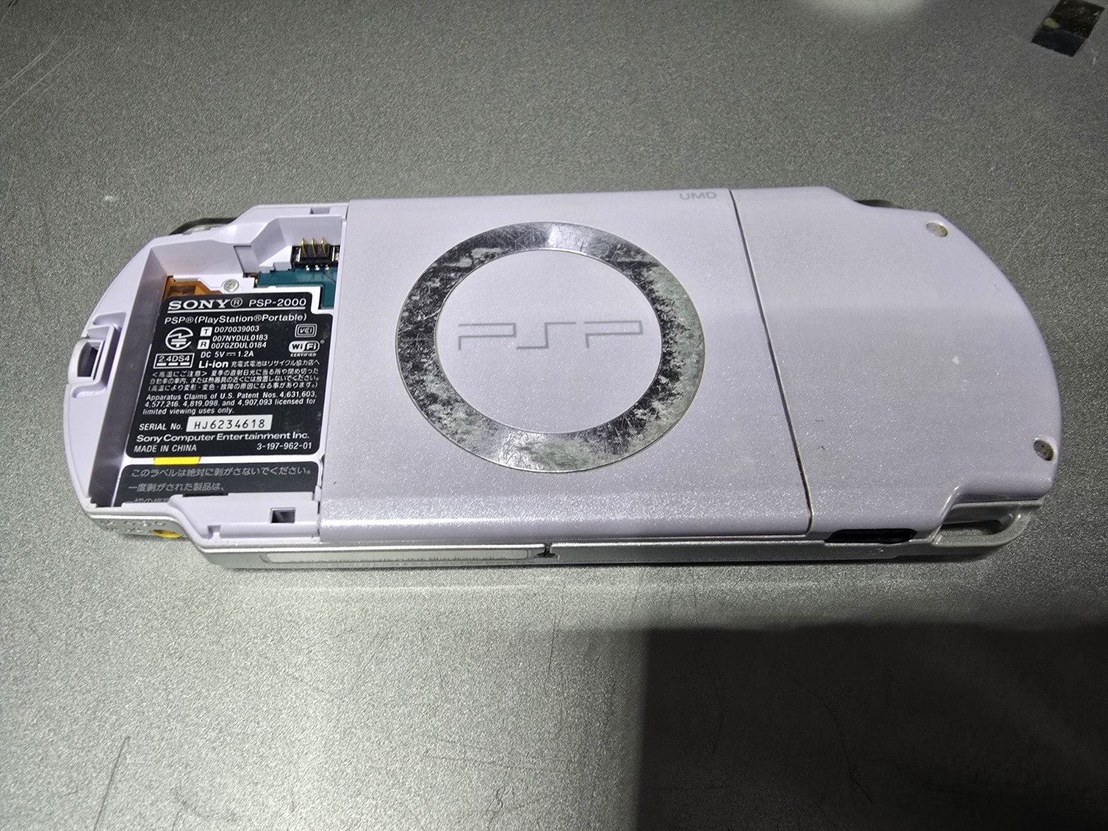 PSP 2000 Lavender Purple US Seller. Tested And Working