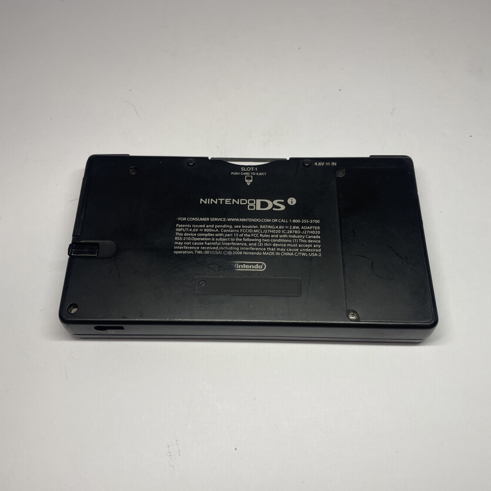 Nintendo DSi TWL-001 Black handheld system w/ Mario Bros -needs charger