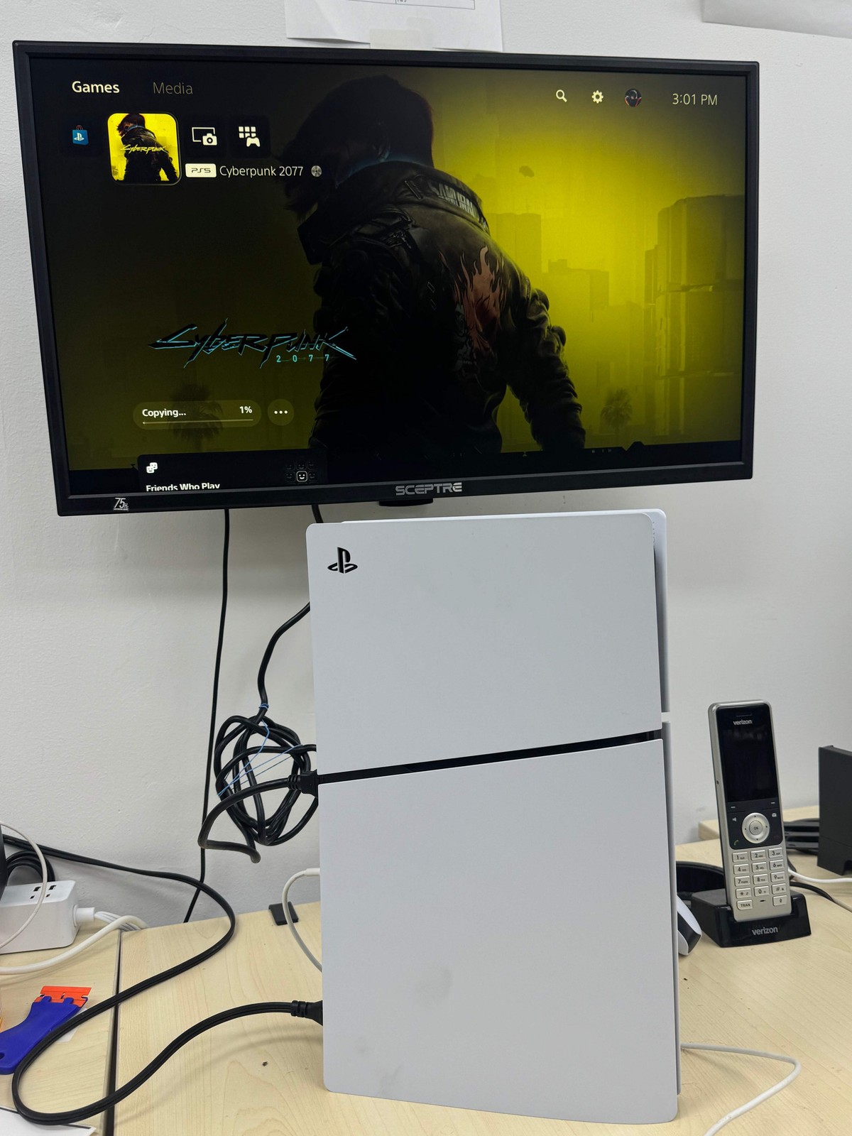 Sony PlayStation 5 Slim Disc CFI-2015 1TB White Console Bundle