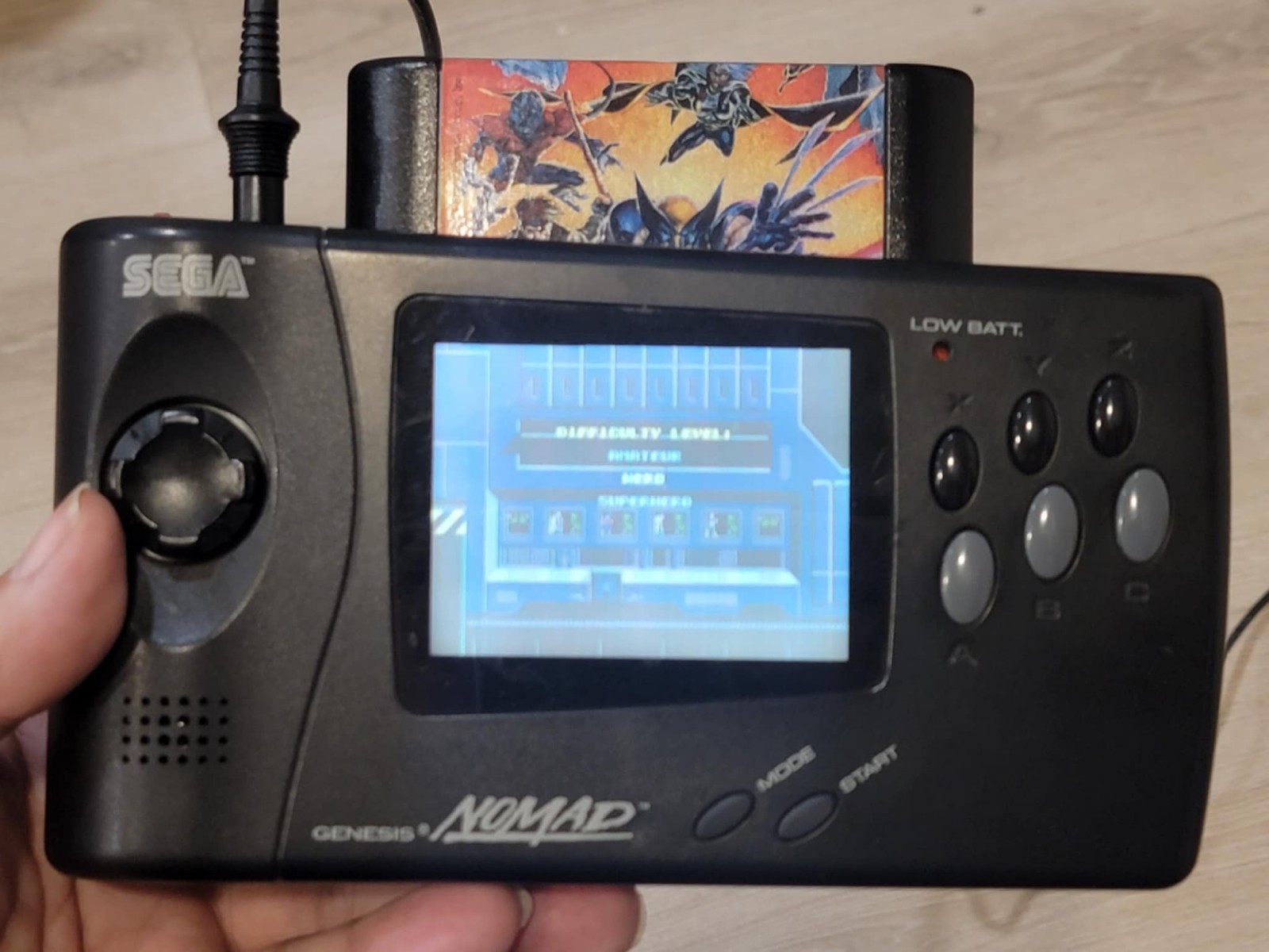 Sega Nomad Handheld System Black MK-6100 Tested Working! With Battery Pack
