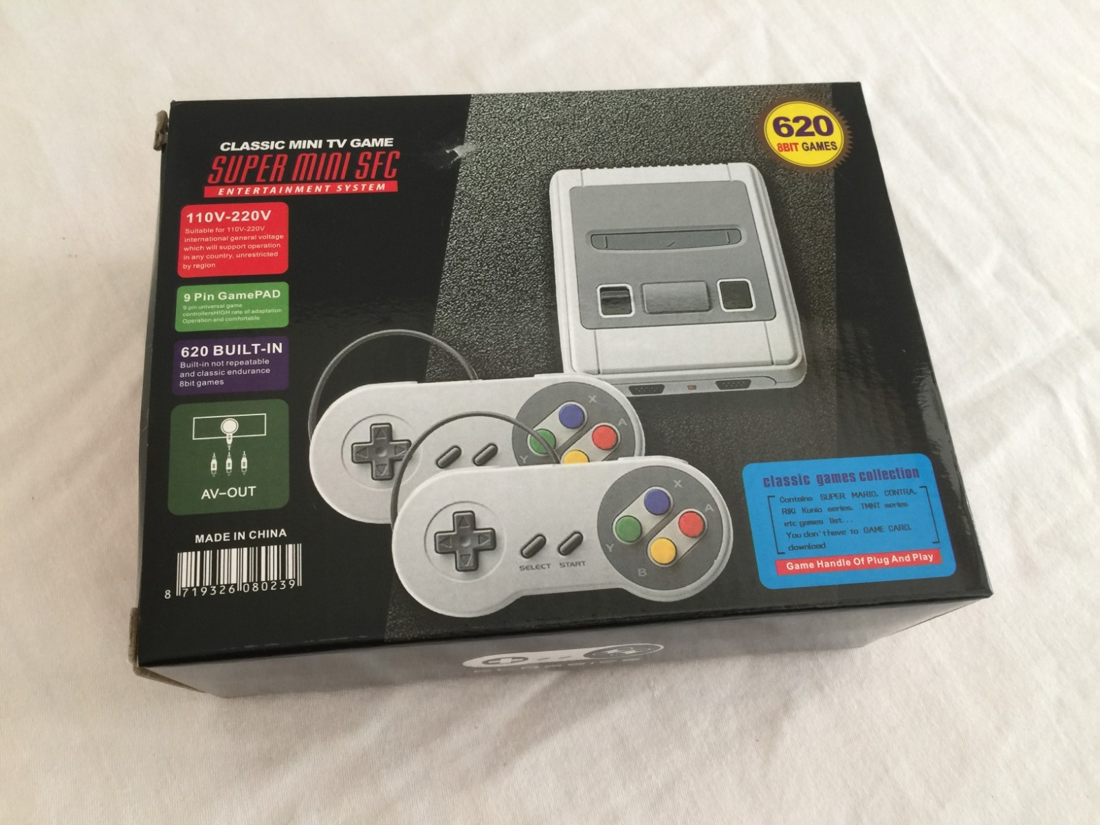 CLASSIC MINI TV GAME SUPER MINI SFC ENTERTAINMENT SYSTEM- NEW IN BOX