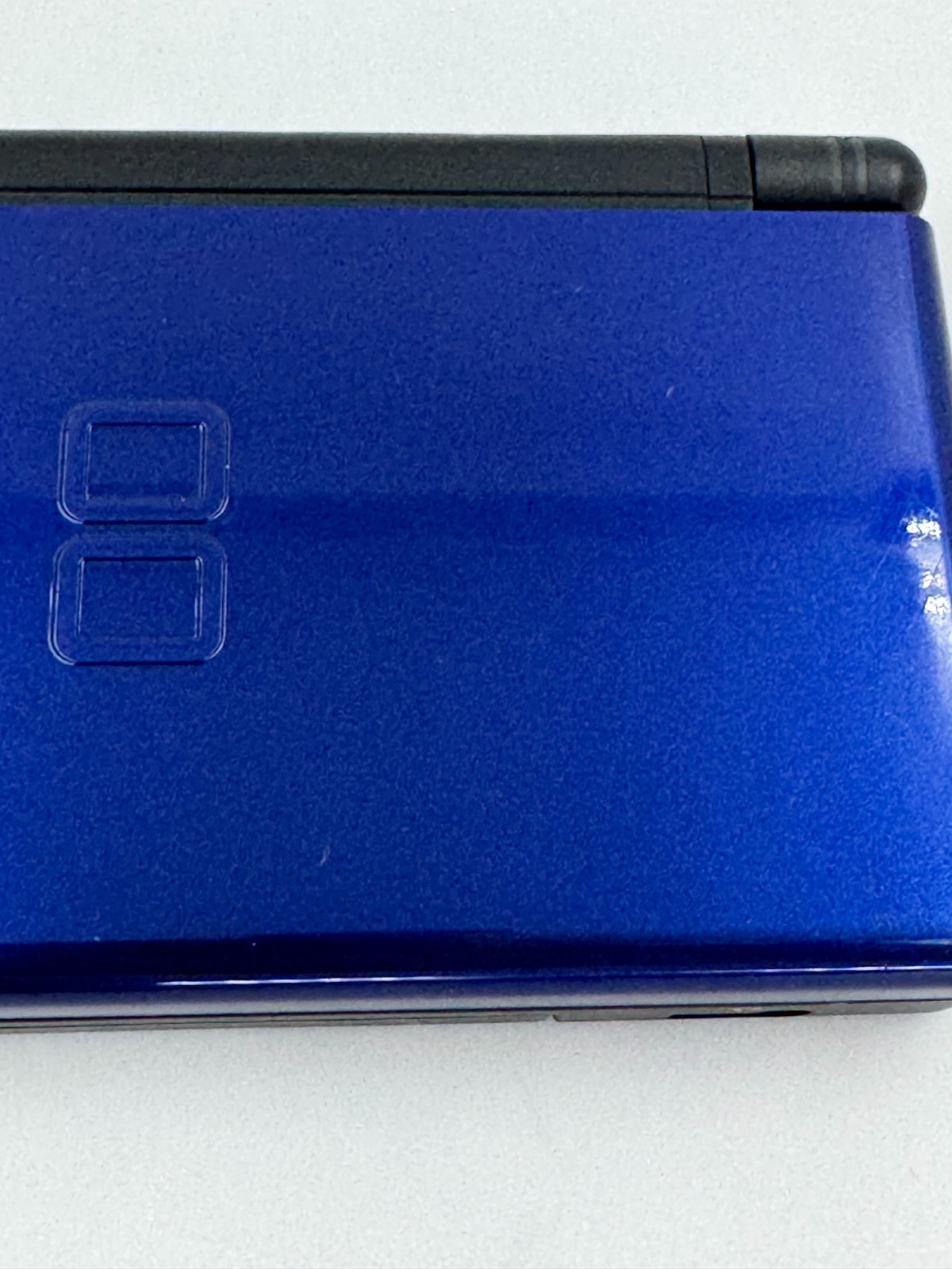 Nintendo DS Lite Cobalt Blue Black Console Bundle Charger Stylus Mario Kart DS