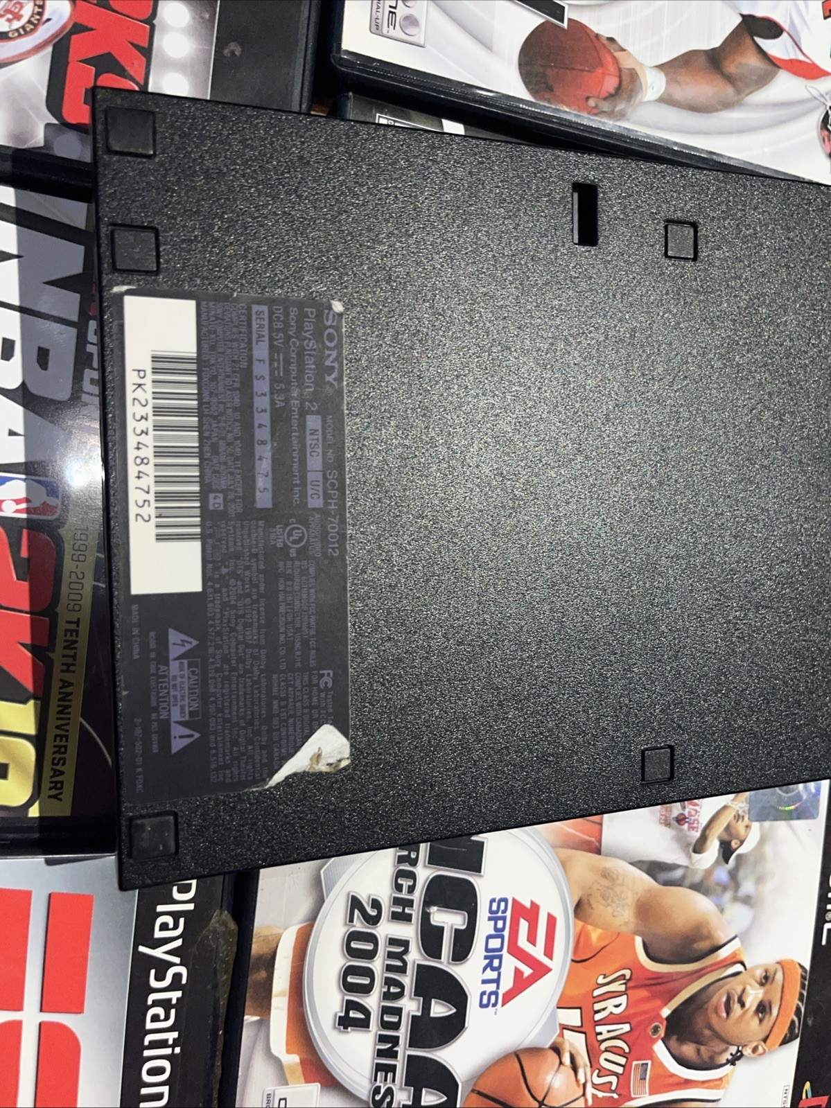 PlayStation 2 PS2 Slim SCPH-70012 TESTED w/ Controller 12 Sports Games Cables