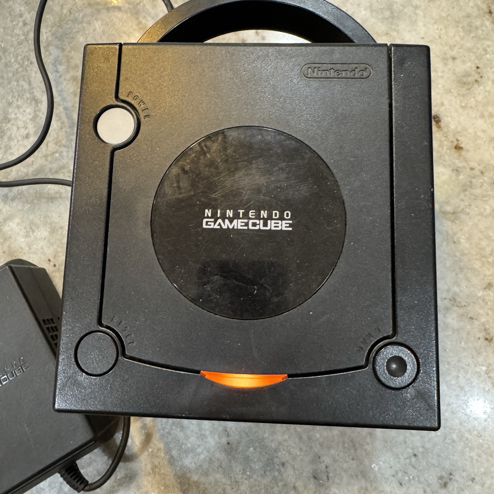Nintendo DOL-001 GameCube Black Console 16Mb Memory Card Mad Catz Controller AC