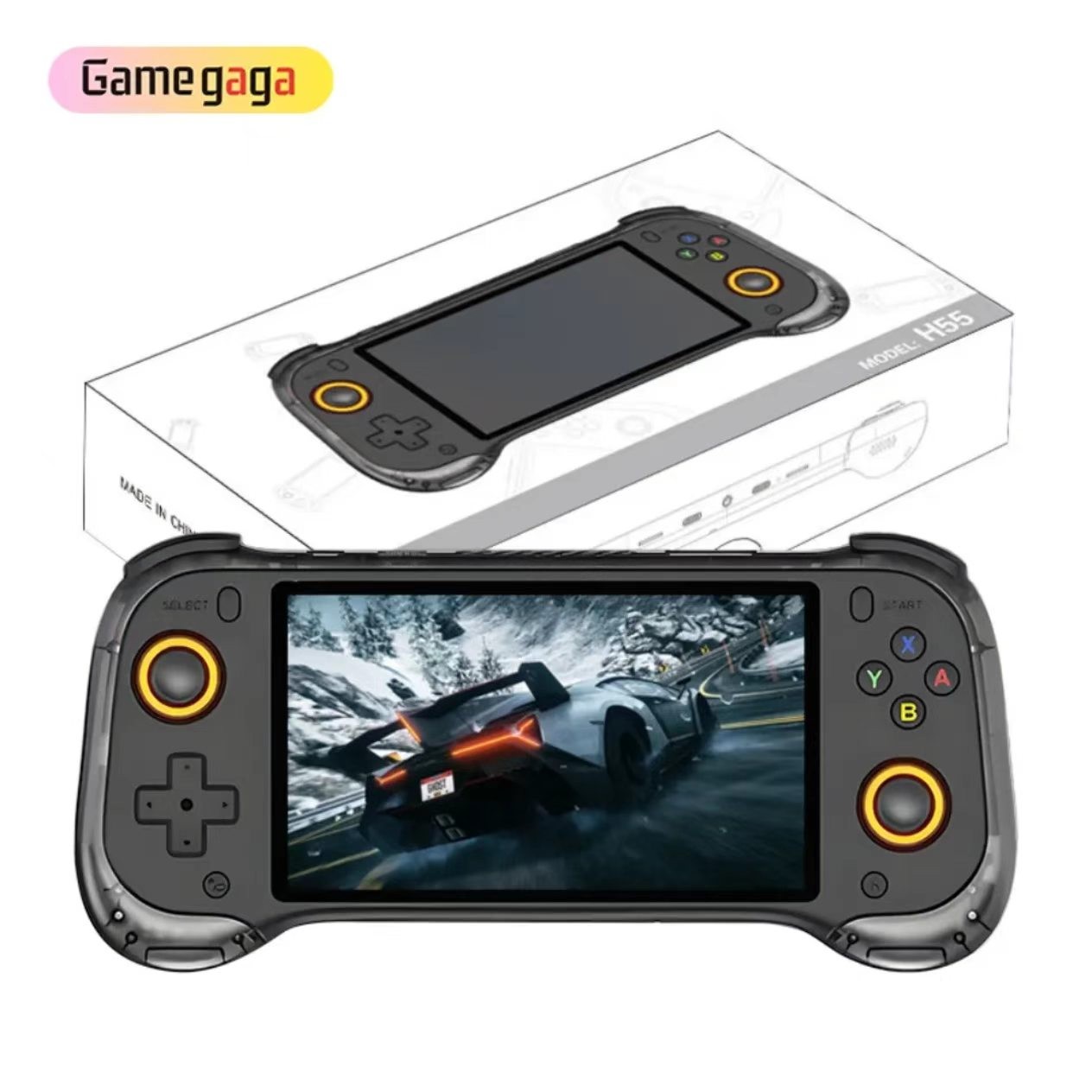 Linux 5.5»IPS Screen 64 Bit H55 Portable Classic Handheld Game Console for Psp