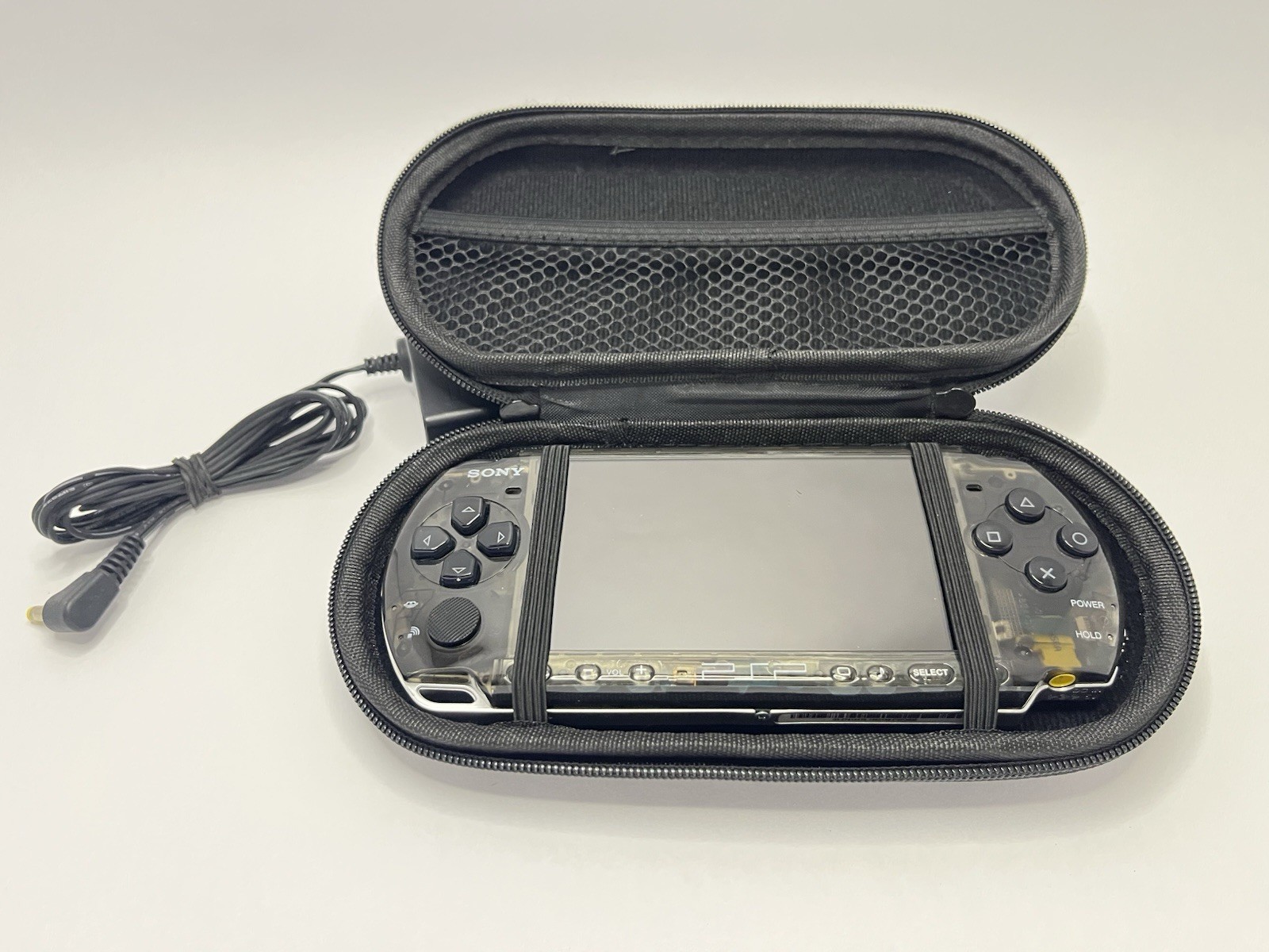 Sony PSP 3000 Console Case And Part Of Charger Tested