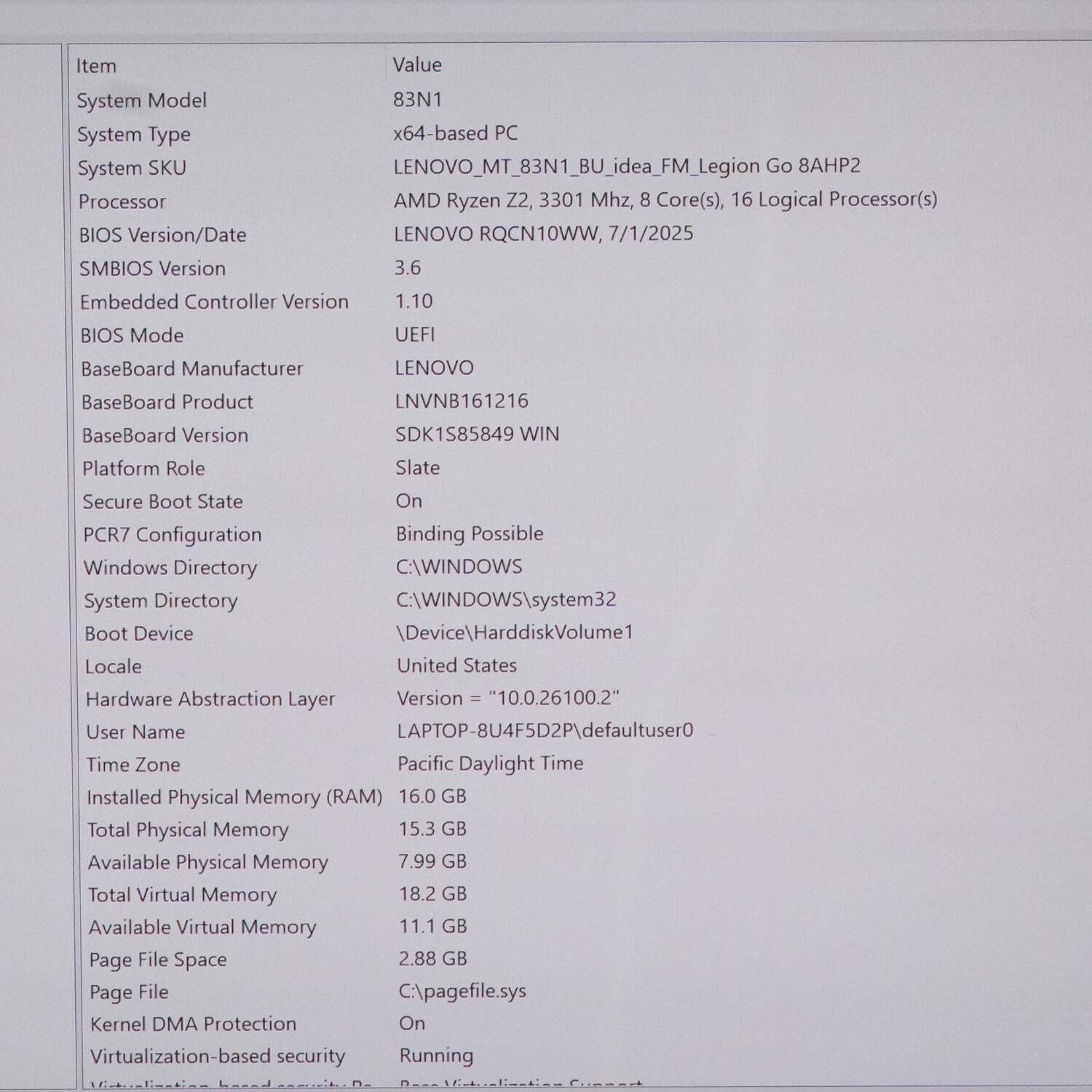 Lenovo Legion Go 2 8.8″ OLED AMD Z2 16GB RAM 1TB Shadow Black 83E1001YUS
