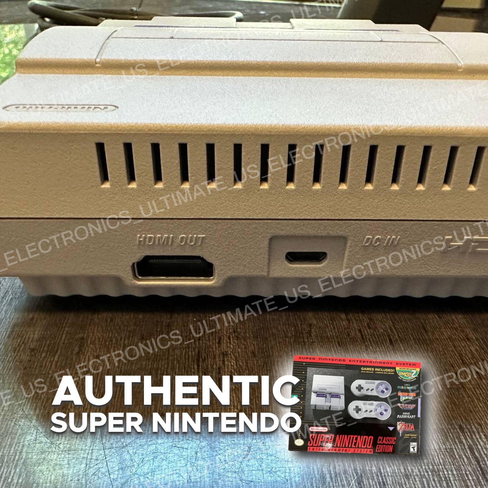 Authentic SNES Super Nintendo Classic Mini Super Entertainment System 21 Games