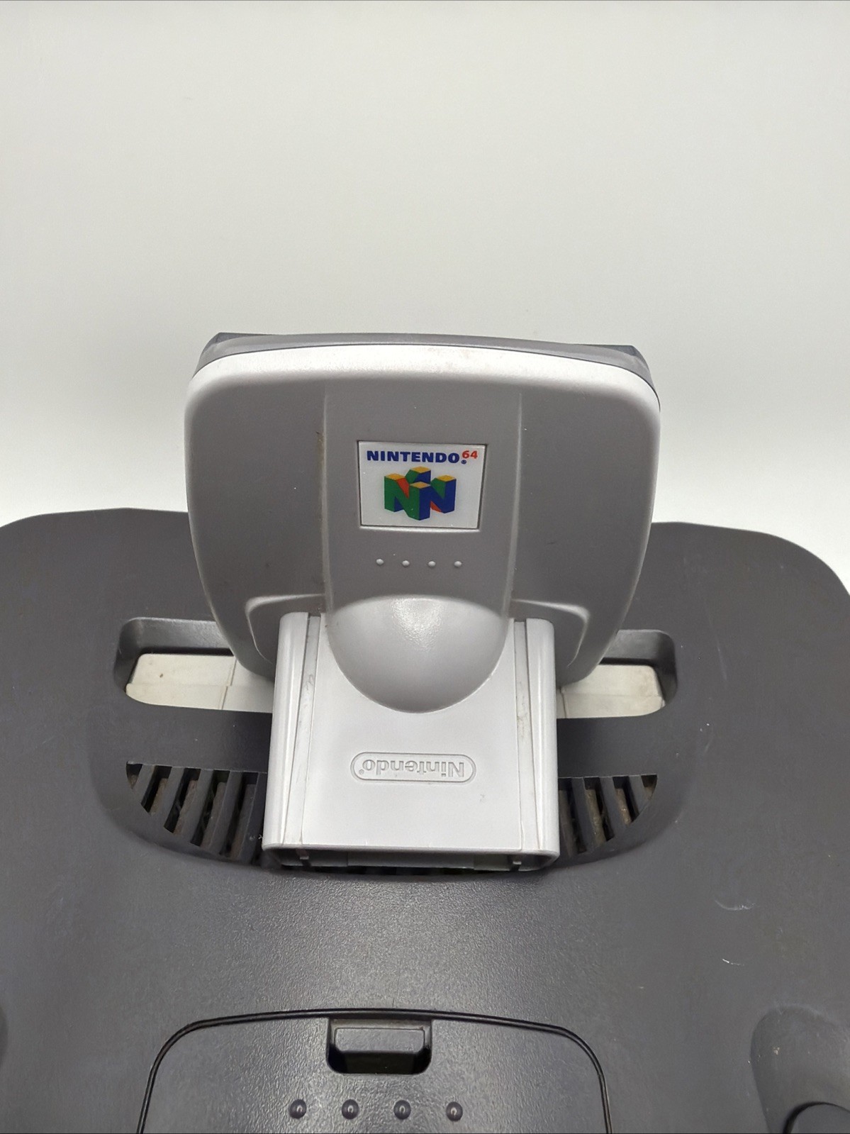 Nintendo 64 System N64 Console – Gray W/ 2 Controllers, Vru, & Transfer Pak