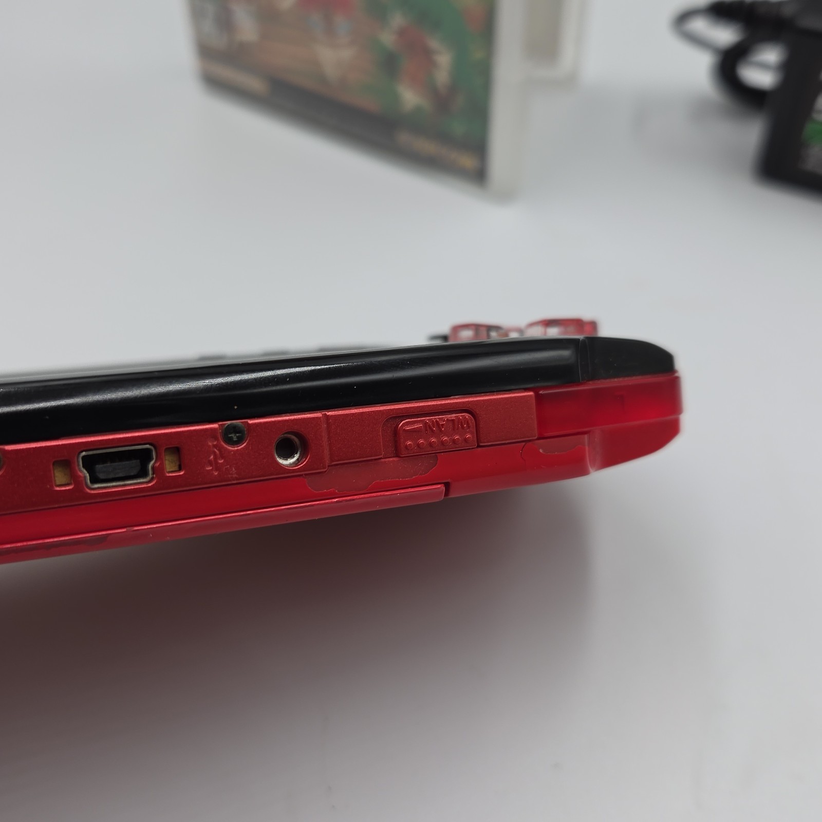 Sony PSP-3000 Red/Black Japan Import Bundle Tested Working UMD Reads + Charger