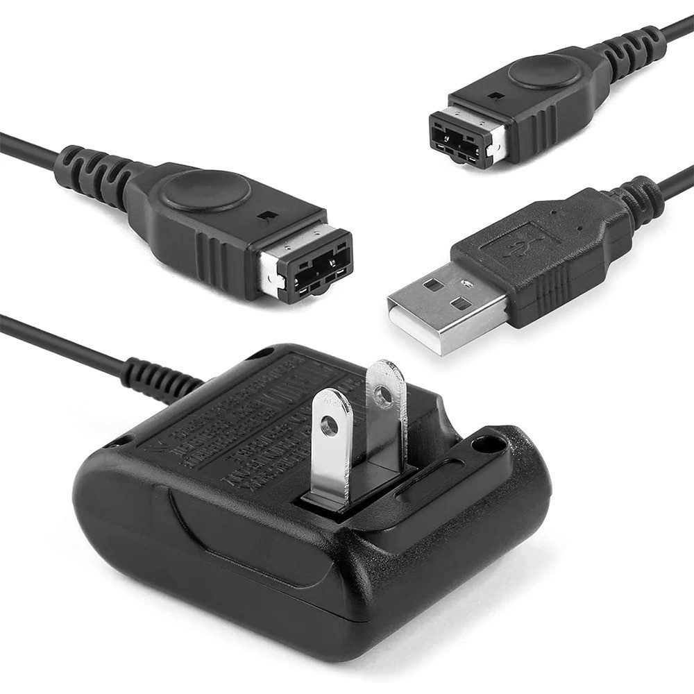 GBA Charger Gameboy Advance SP AC Adapter Nintendo DS Console USB Power Cable