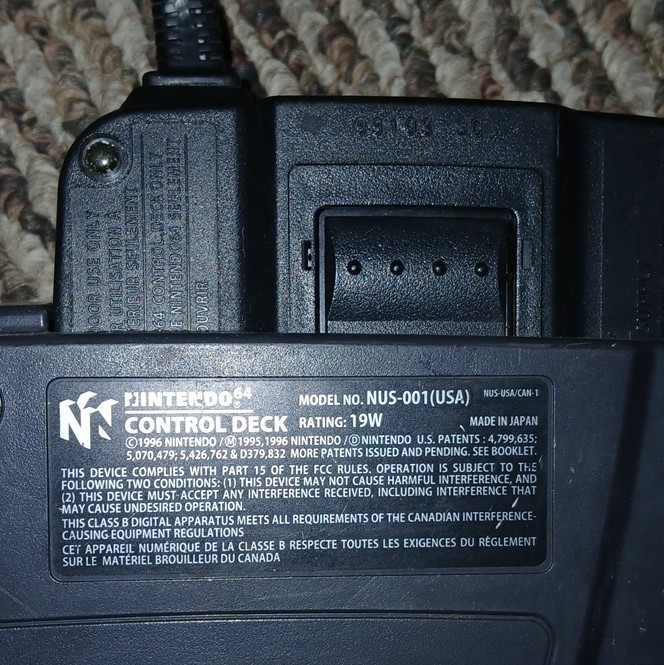 Nintendo 64 NUS-001(USA) Gray Home Console Component RCA Multiplayer NTSC-U/C