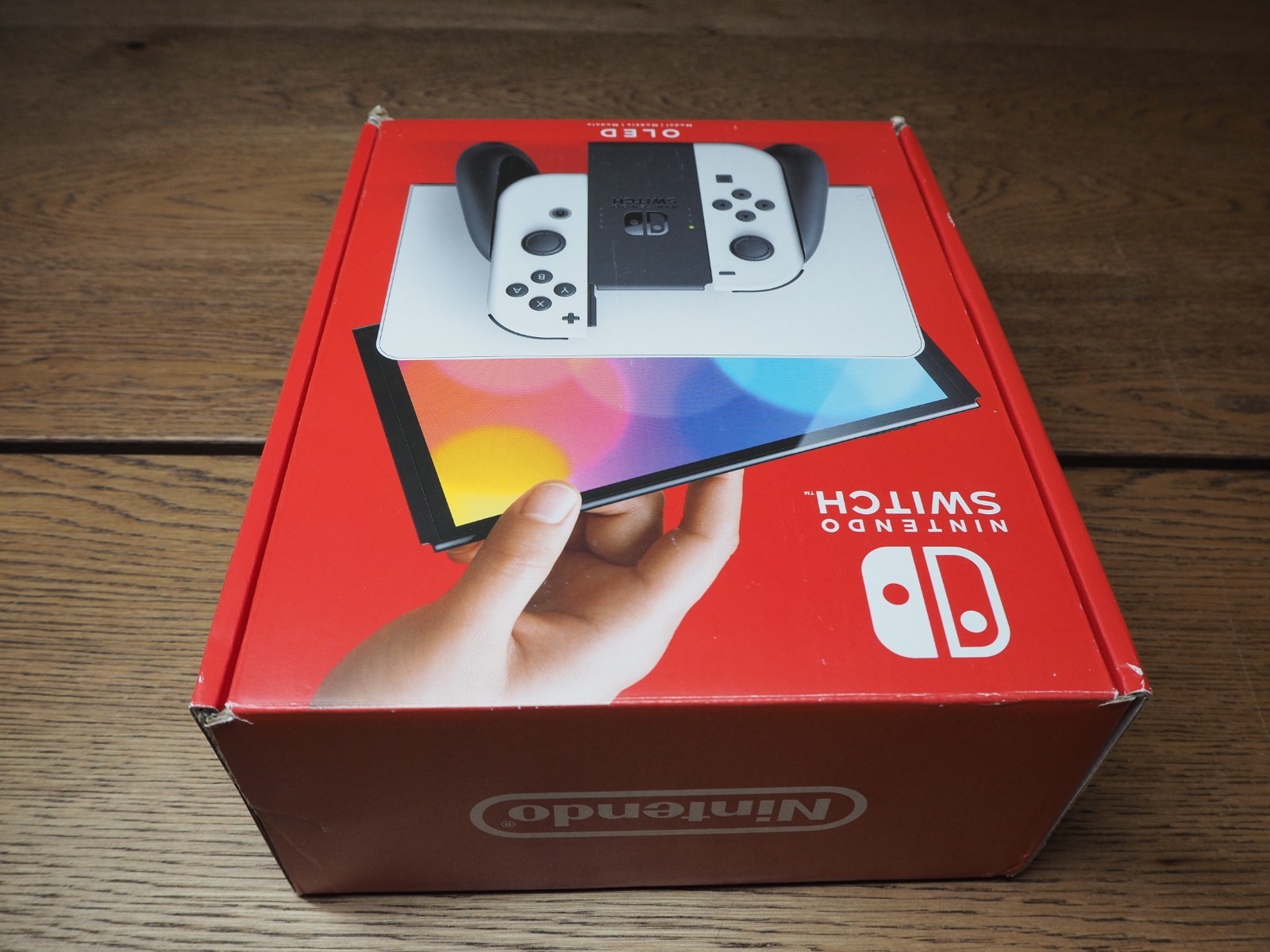 Nintendo Switch OLED Model Handheld Console – 64GB – White with 128GB SD Card