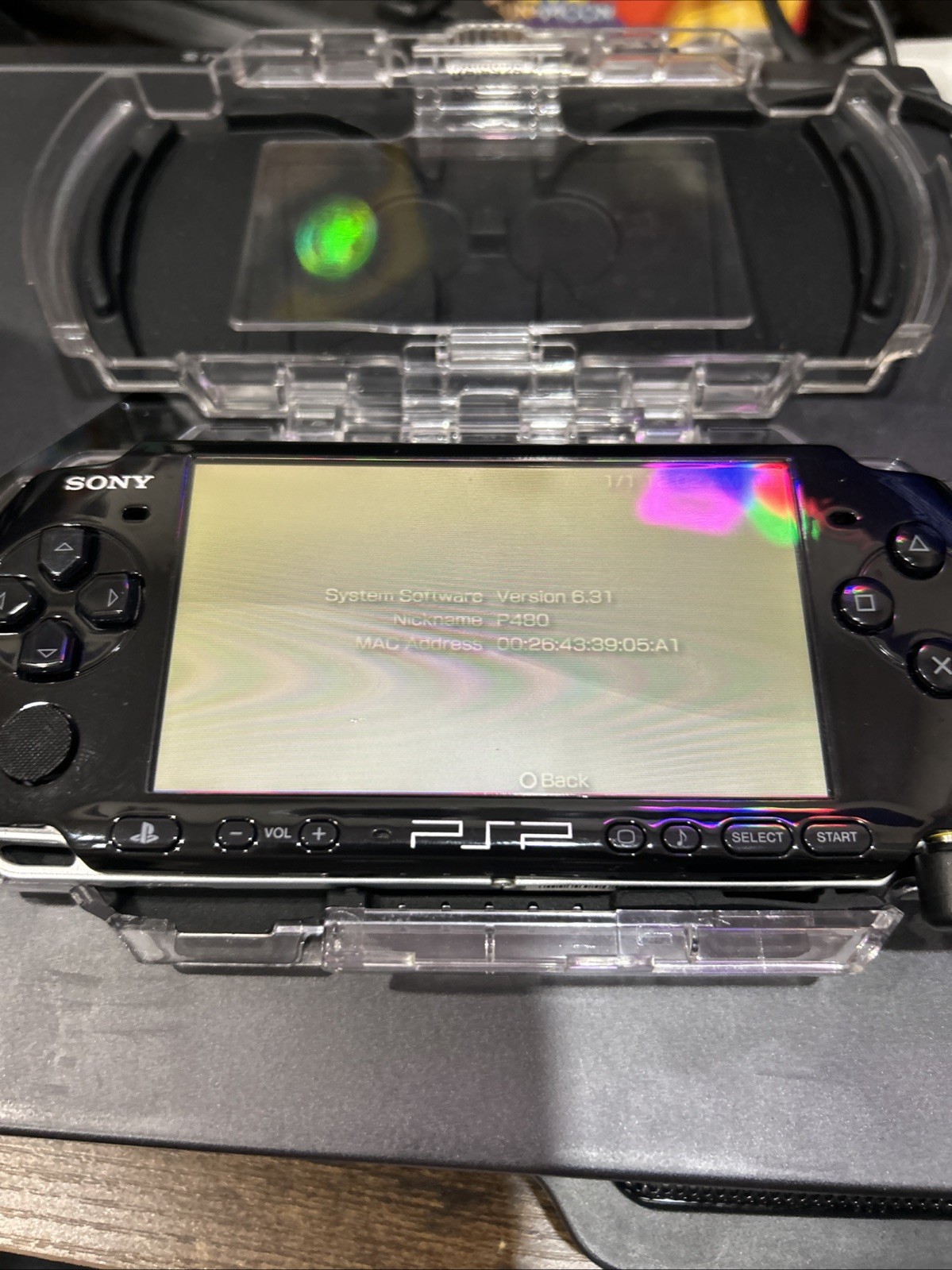Sony PlayStation Portable PSP 3001 Black Handheld Game Console read before