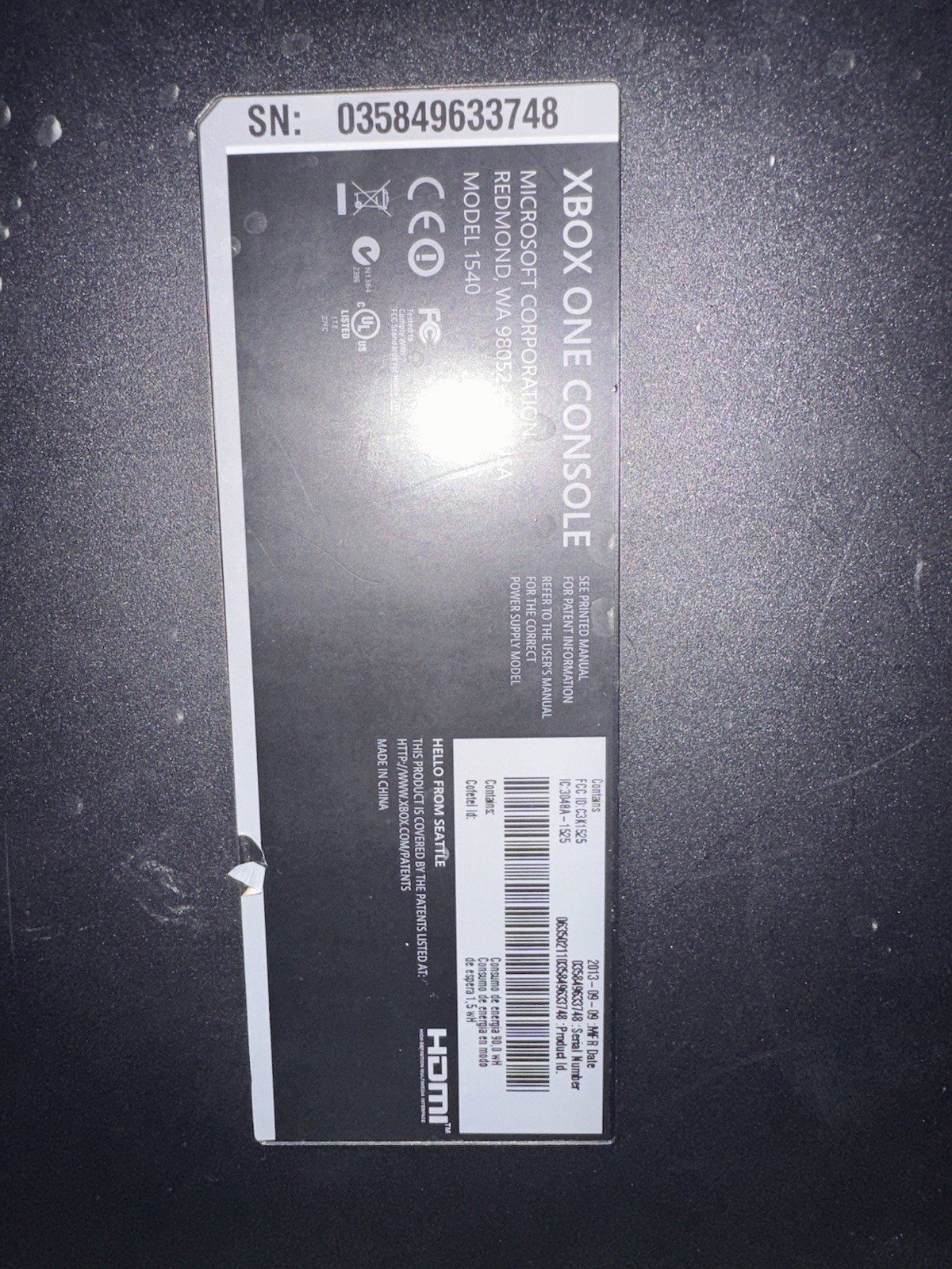 Microsoft Xbox One 500GB Console – Black