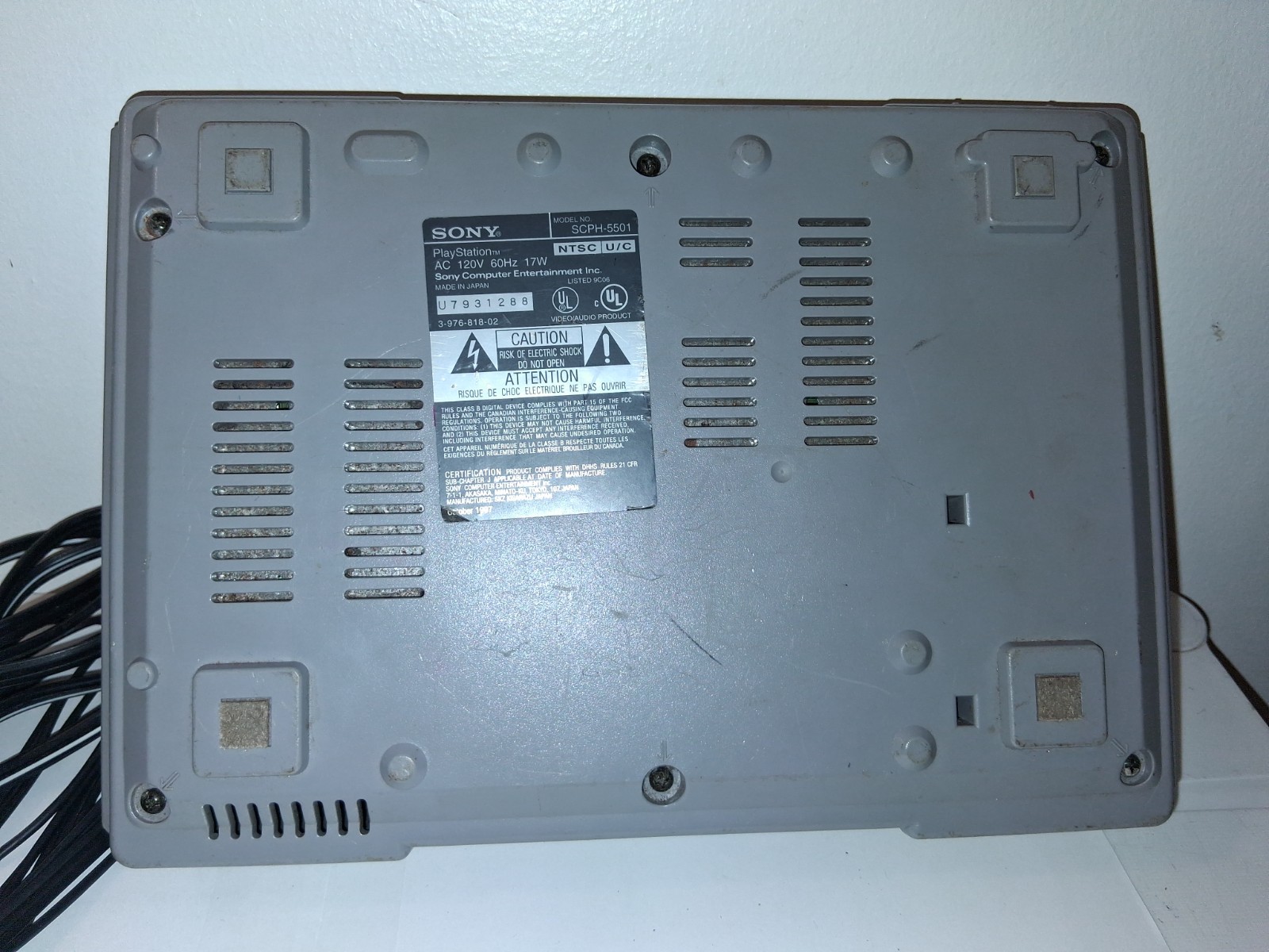 SONY PS1 PLAYSTATION ORIGINAL TESTED WORKING