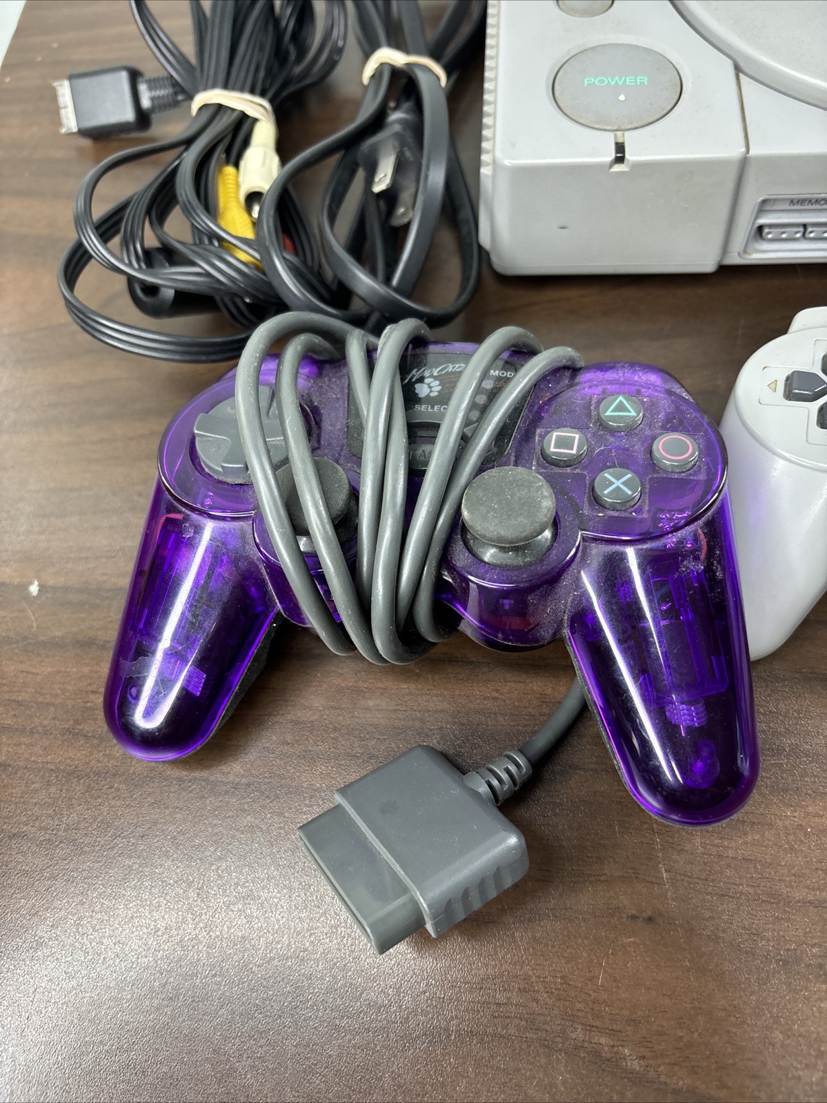 Sony PlayStation SCPH-7001 Gray Console Parts Only Controllers Games Cables