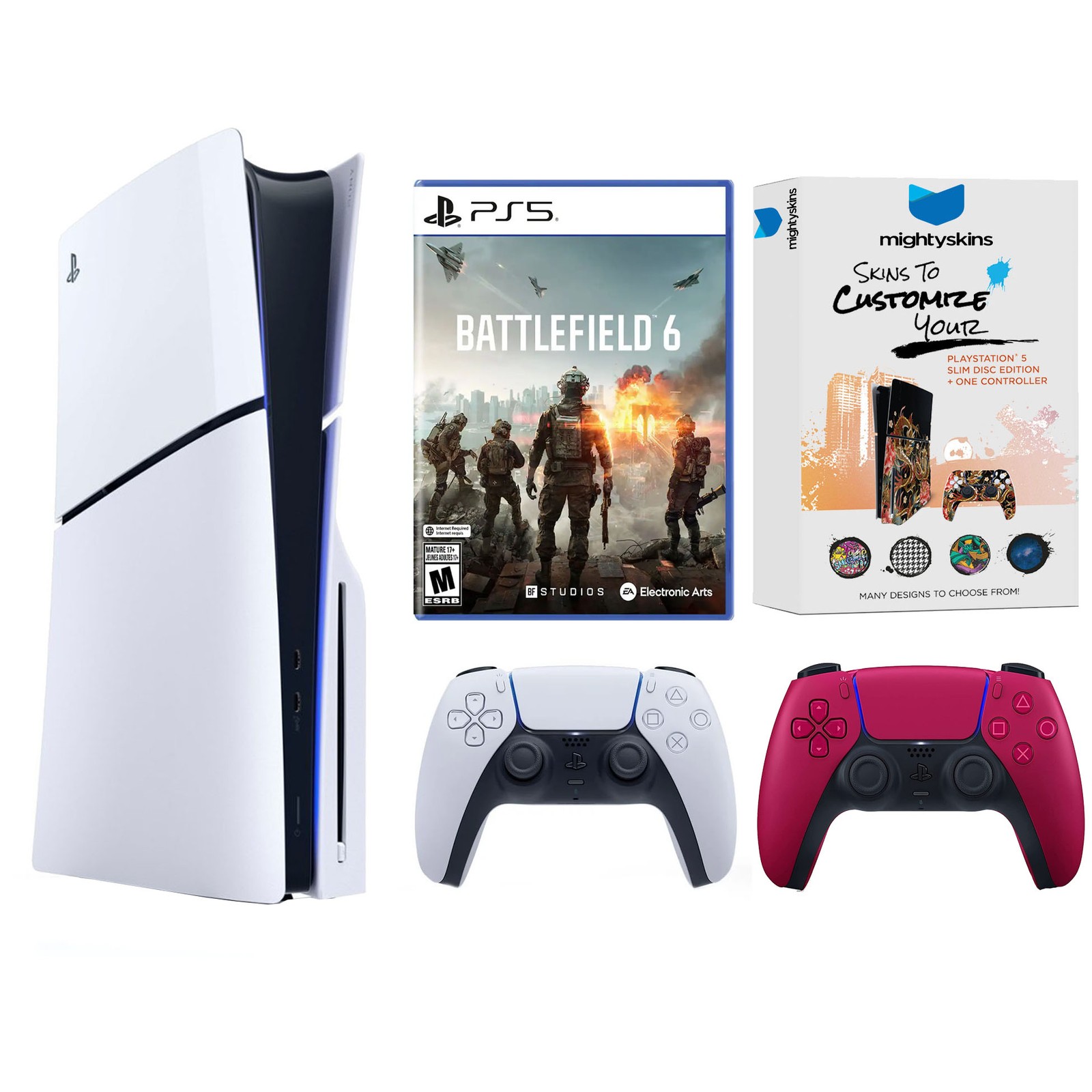 Sony PlayStation 5 Disc PS5 + Battlefield 6, Extra Controller – Cosmic