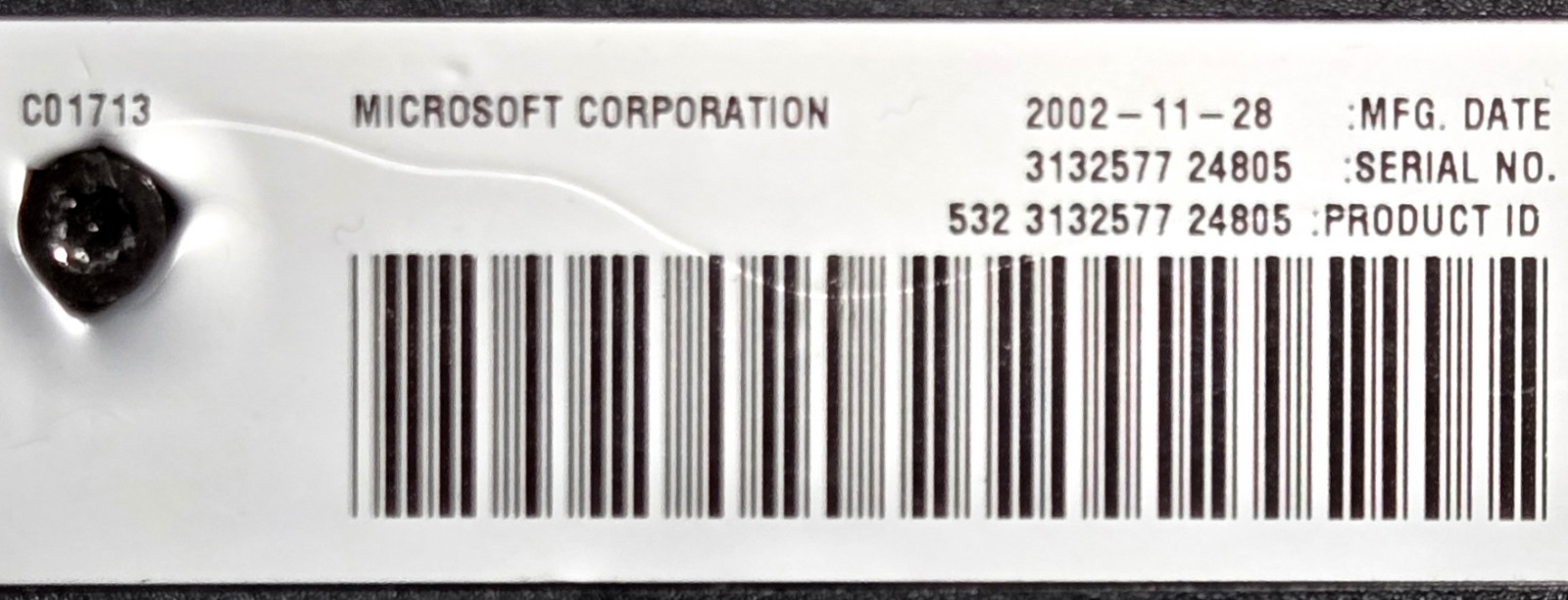 Microsoft Original Xbox Console Only Partially Tested