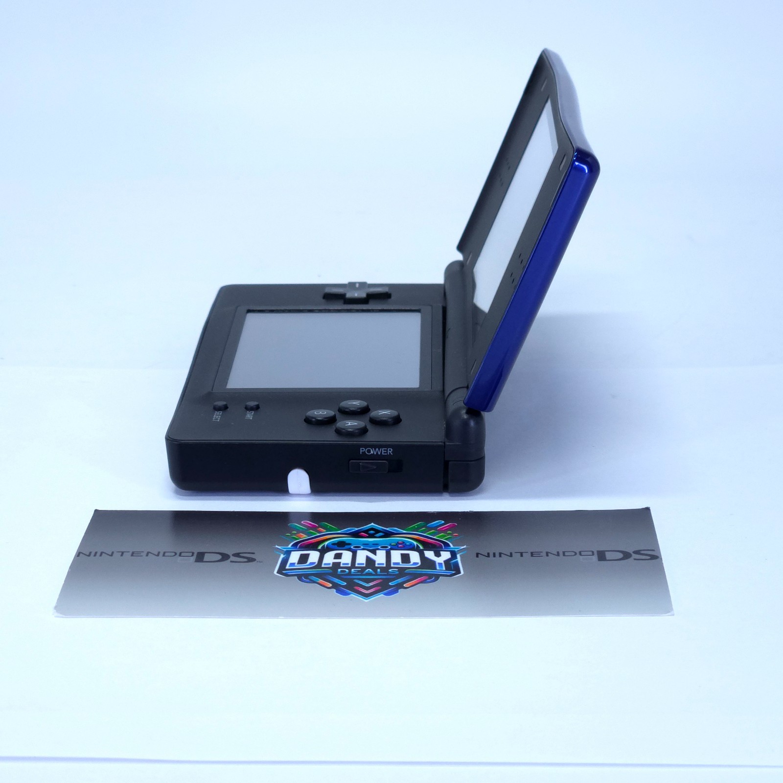 DS Lite Console Nintendo Blue W/ Charger + Usg-001 – Bottom Display Imperfection