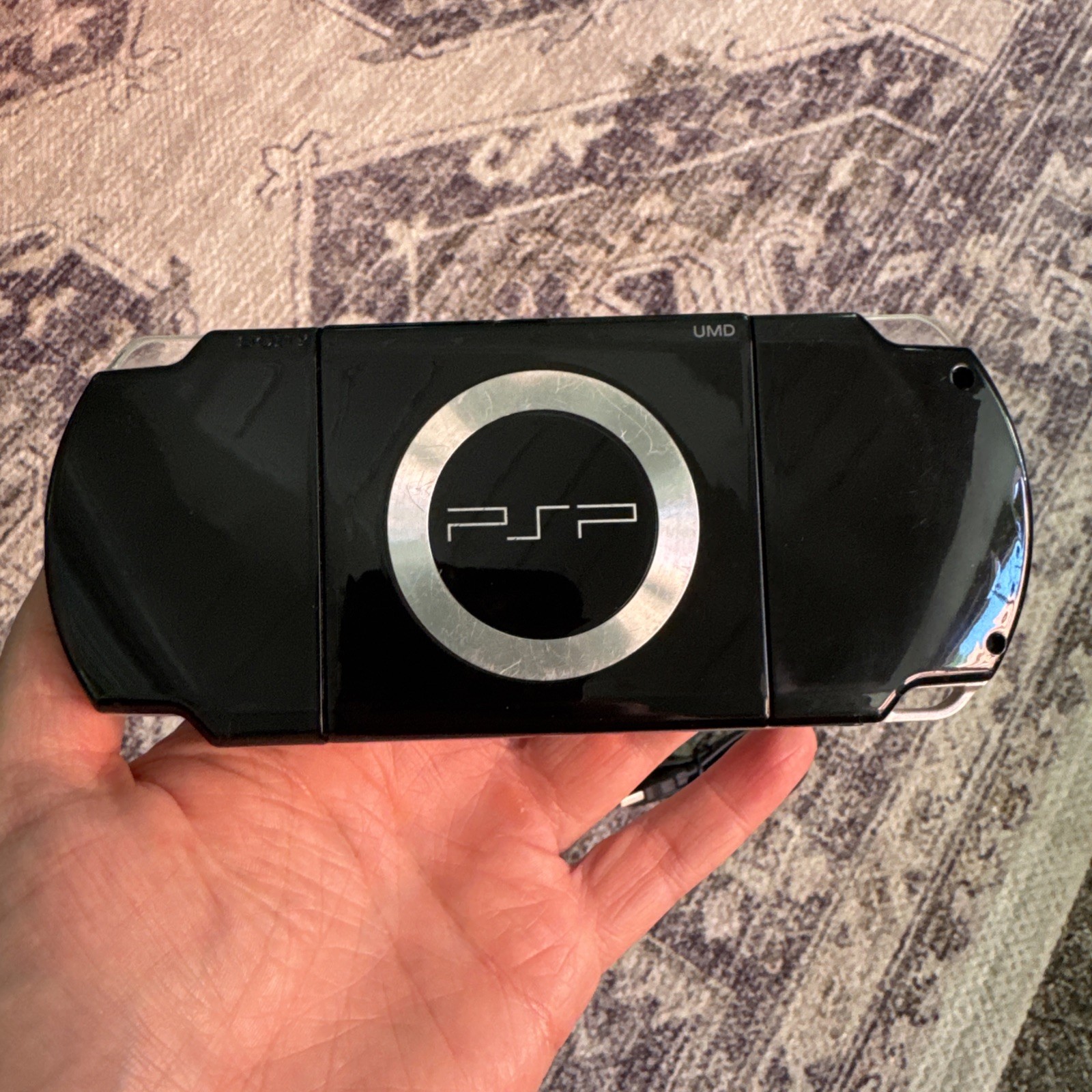 Sony PSP 2001 US Handheld Black Console NEW BATTERY!
