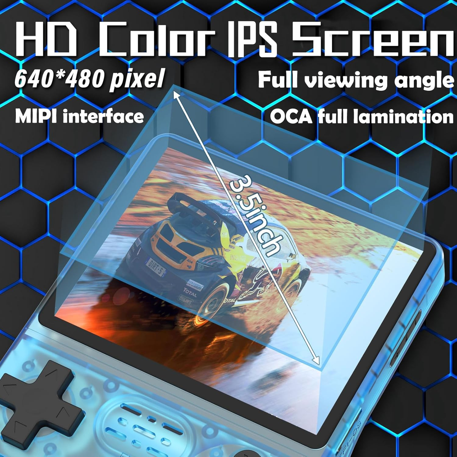 30000 Games in 1 Handheld Game Console R40S PRO 3.5 Inch IPS Screen Mini Retro C
