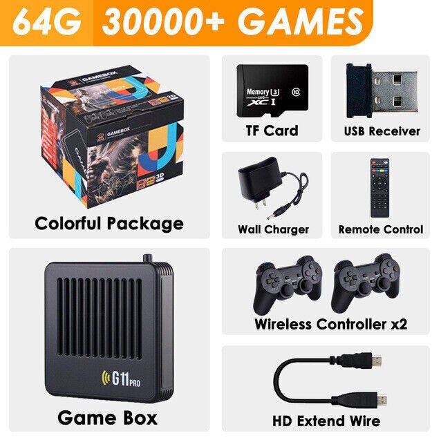 G11 Pro Video Game Console 4K Output Retro Gaming Player Box for Android 9.0 TV