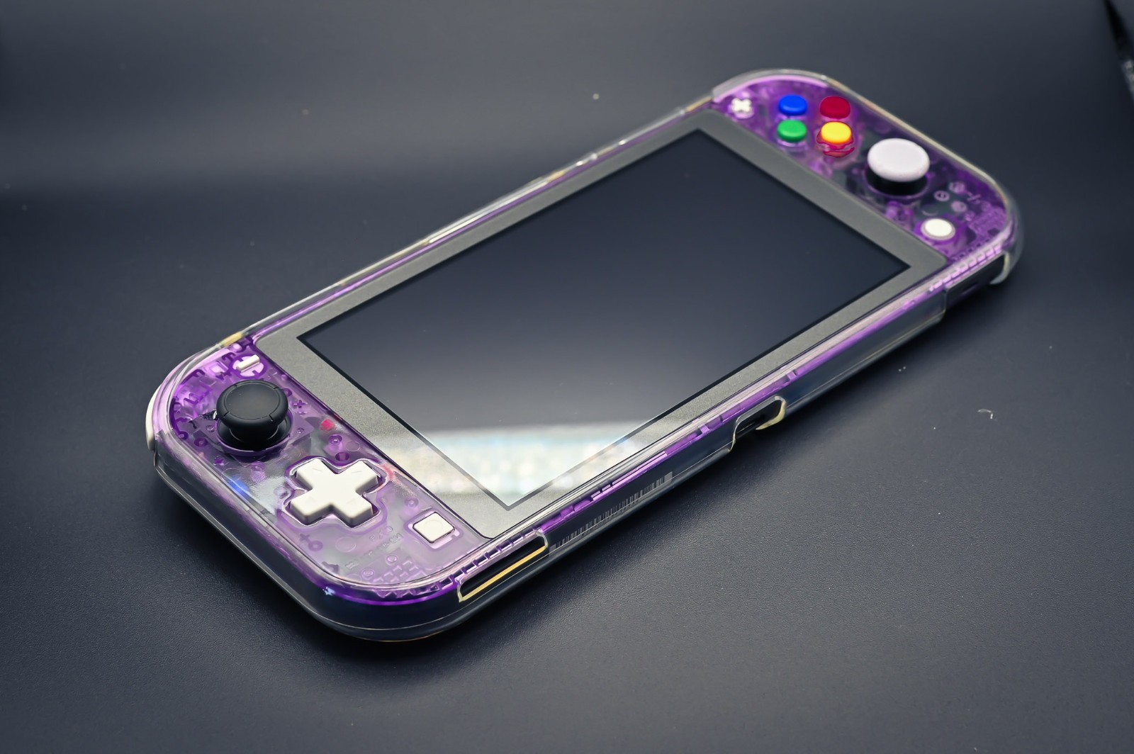 Nintendo Switch Lite 128GB TMR Hall Effect No Drift Custom Purple Bundle