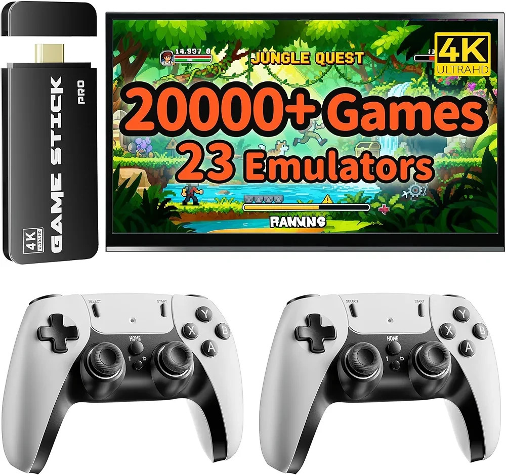 FCHOZY emulator 2026 Upgraded Retro Gaming Console, Nostalgia Game Stick Pro,