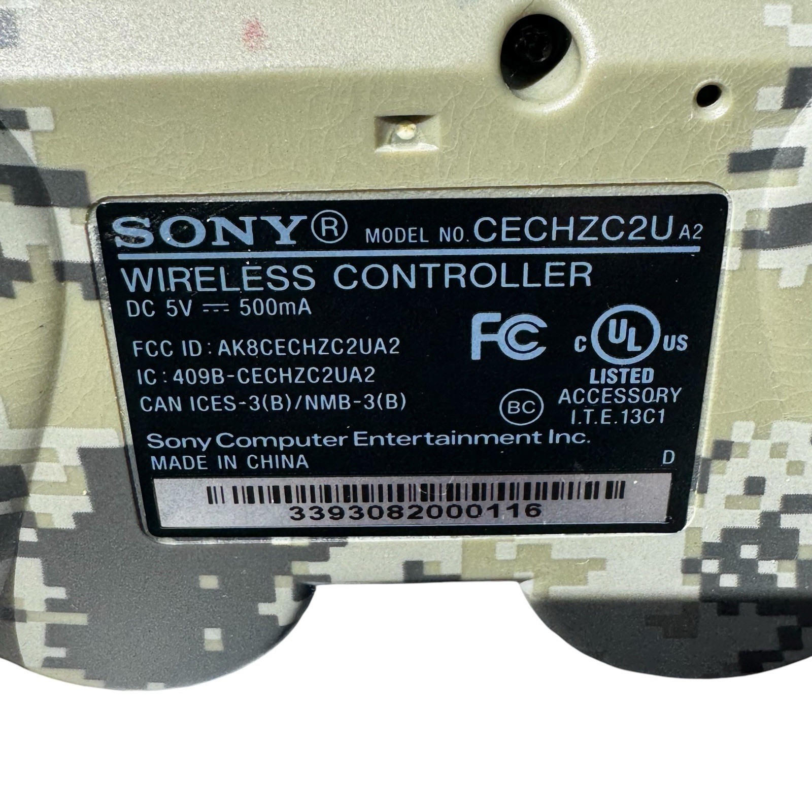 Sony PS3 Slim 320GB CECH-3001B Tested OEM Camo Controller & Cables
