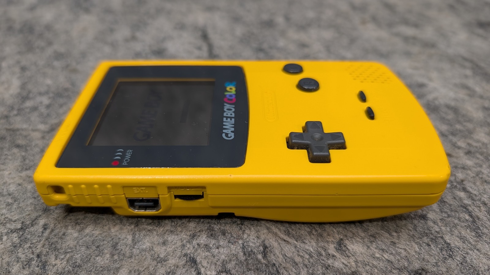 Nintendo Game Boy Color Handheld Console CGB-001 GBC Dandelion Yellow Bundle