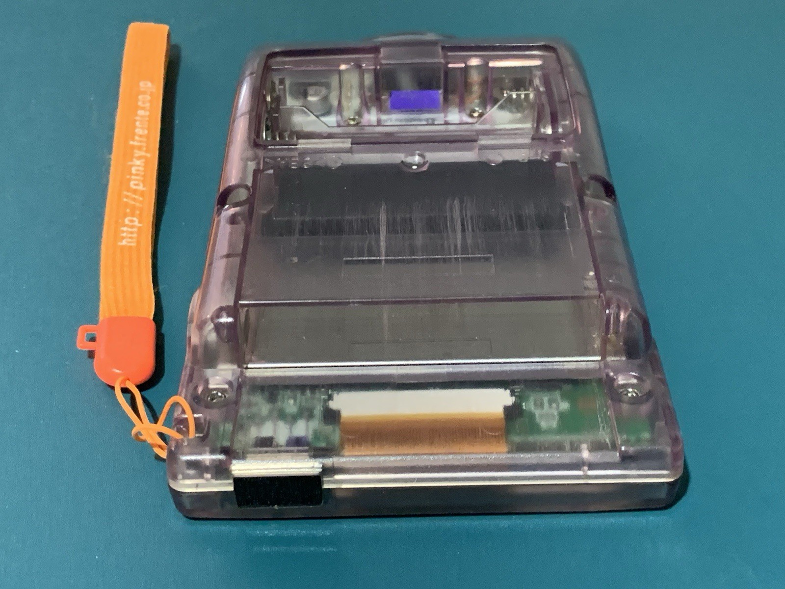 Game Boy Color Atomic Purple Nintendo Backcover Missing Skeleton CGB-S-SA Repair