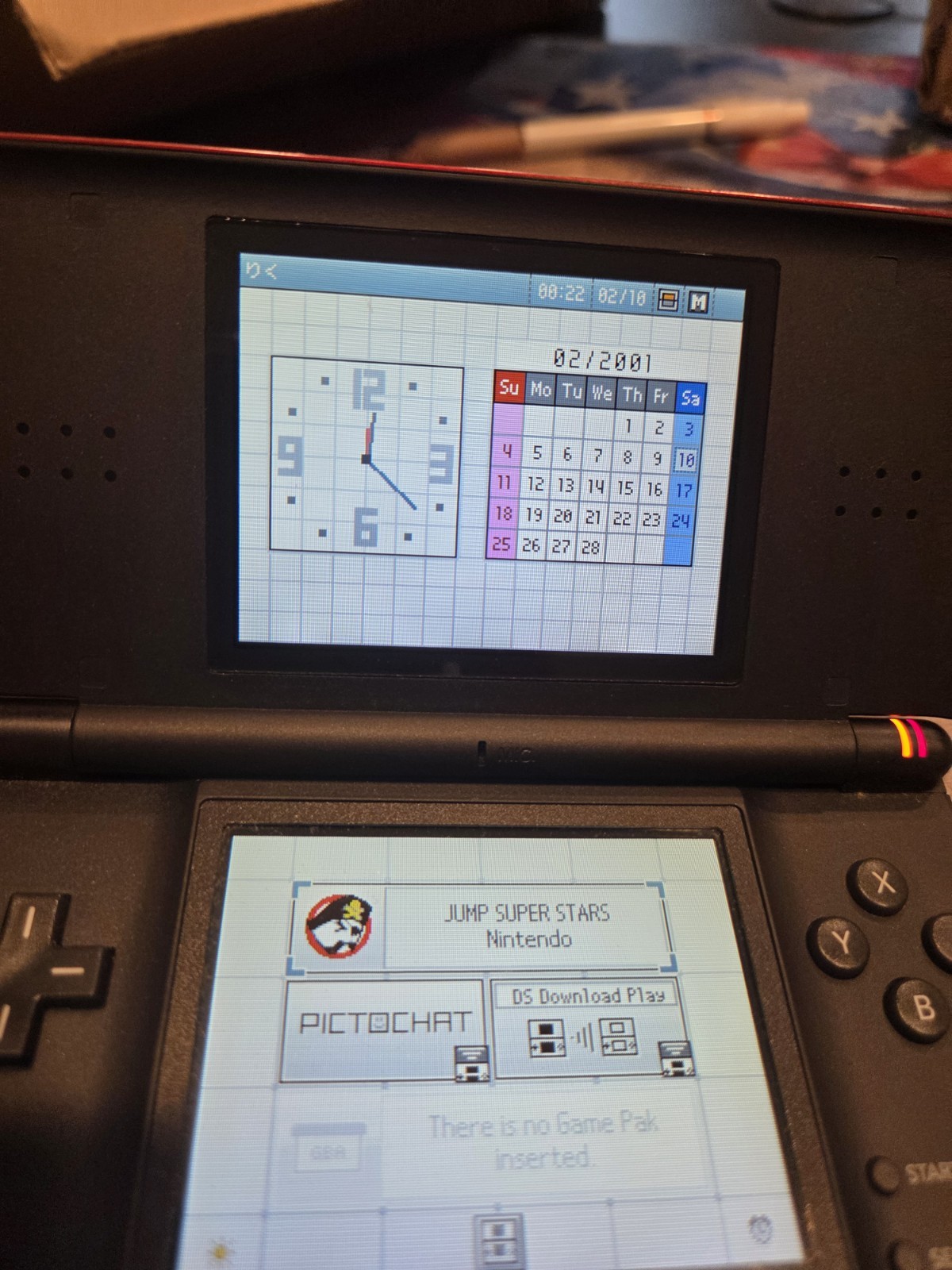 Nintendo DS Lite USG-001(JPN) Red Handheld Console w/ Stylus Only
