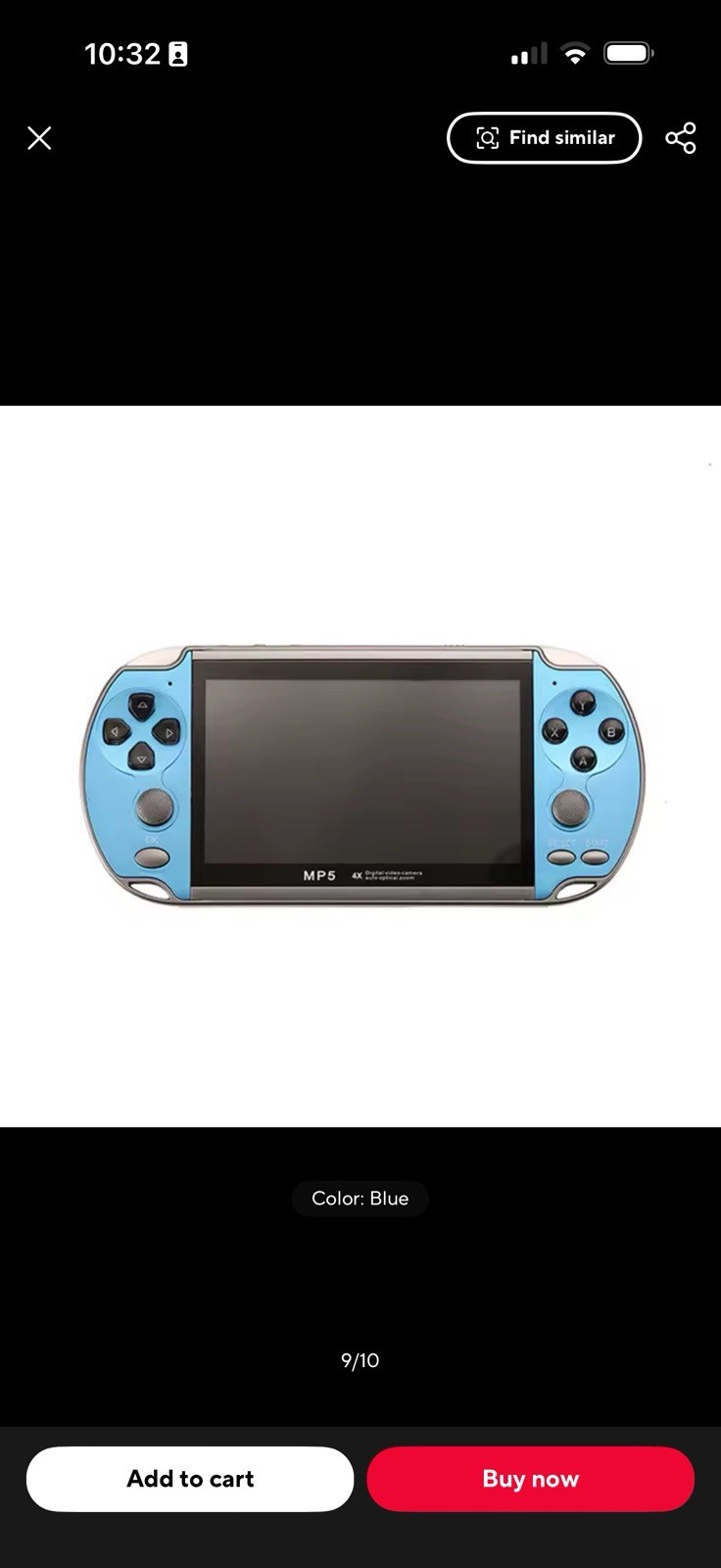 MP5 X7 4.3in Handheld Game Console Dual Joystick TV Out 8GB 480p