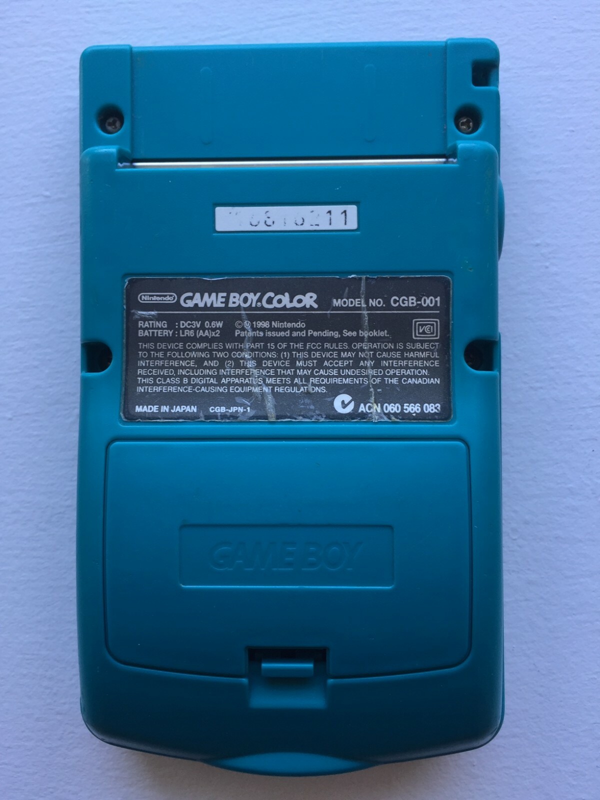 Nintendo Game Boy Color CGB-001 – Teal Blue – 100% OEM – Tested Working