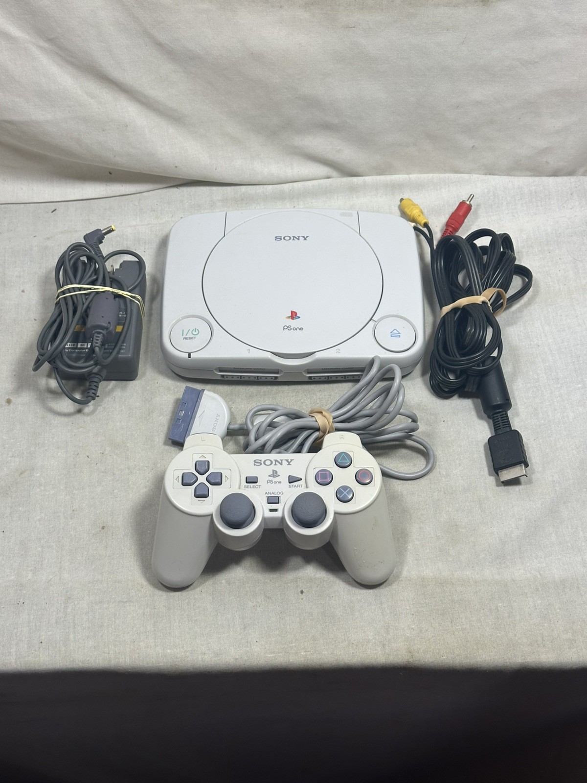 Sony PSOne Slim White Console PS1 (SCPH-101) Console System OEM Bundle – Tested