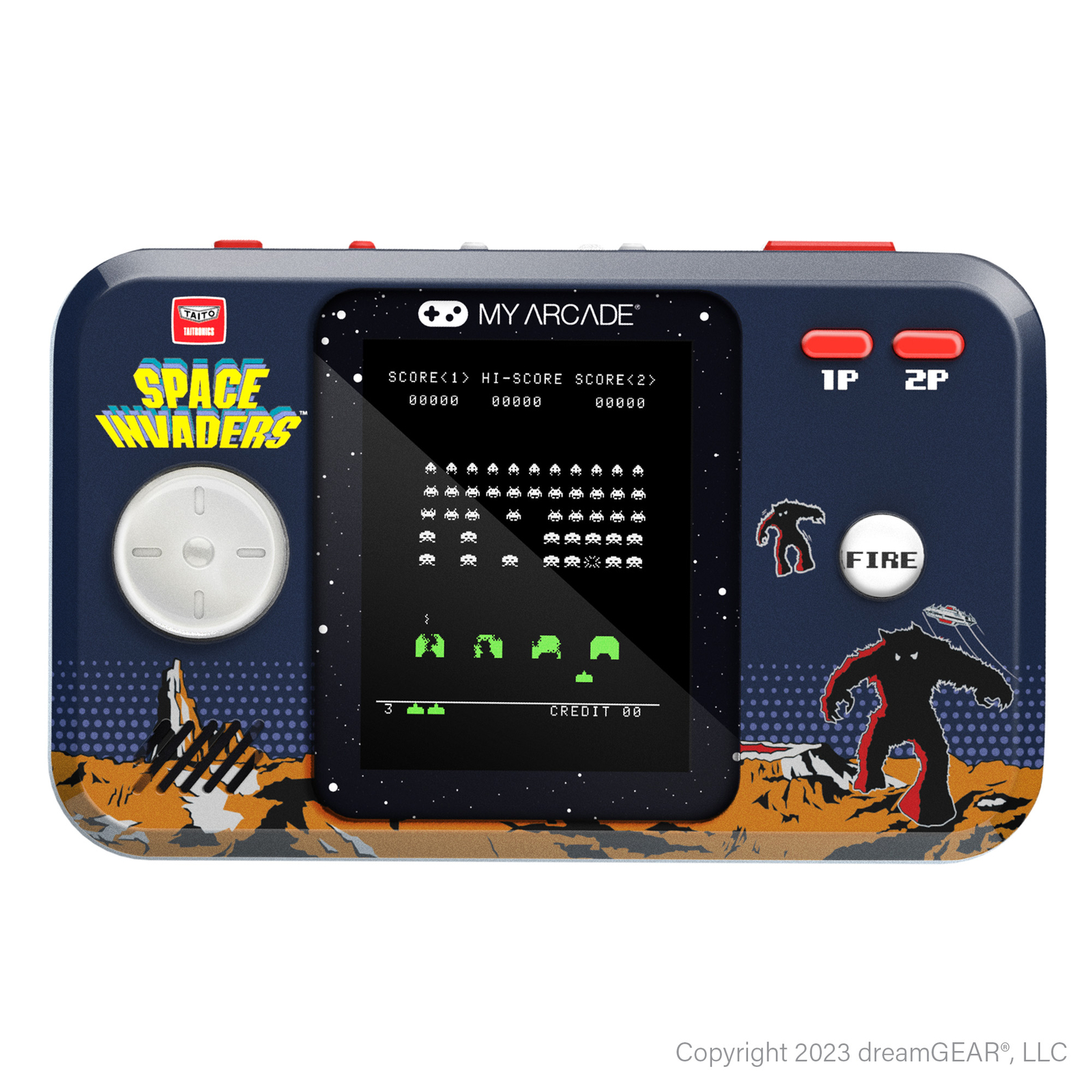 My Arcade Space Invaders Pocket Player Pro: Portable Video Game System, 2.75″