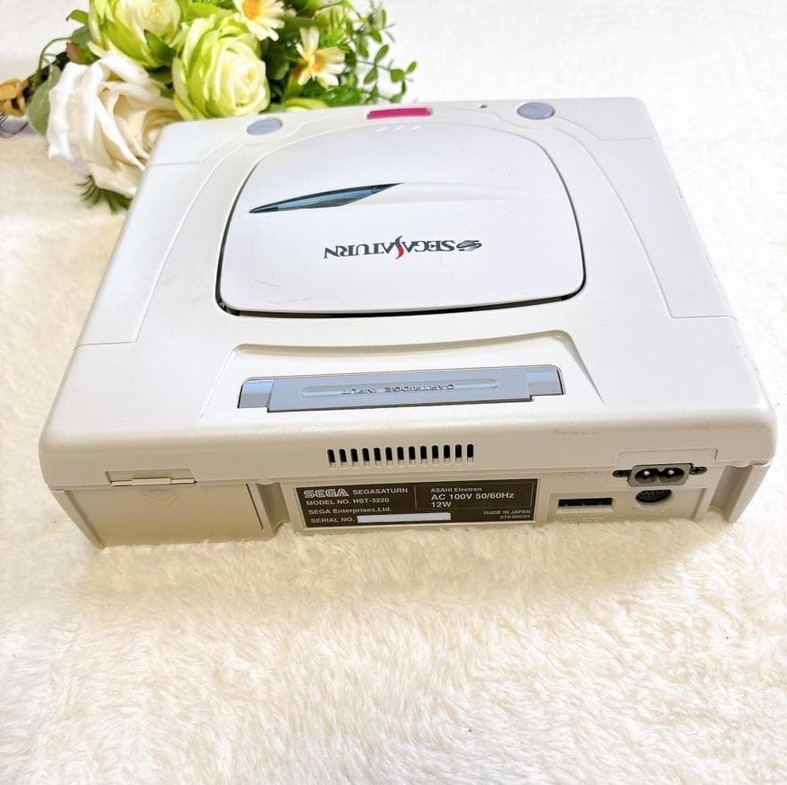 Sega Saturn HST-3220 White Console Japan