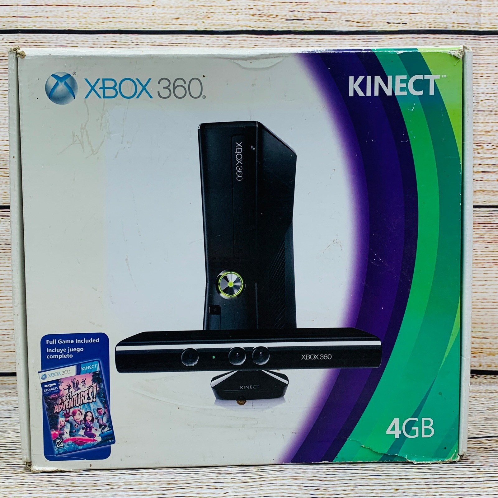 Xbox 360 4GB Console with Wireless Adaptor and Adventures Game – Tested