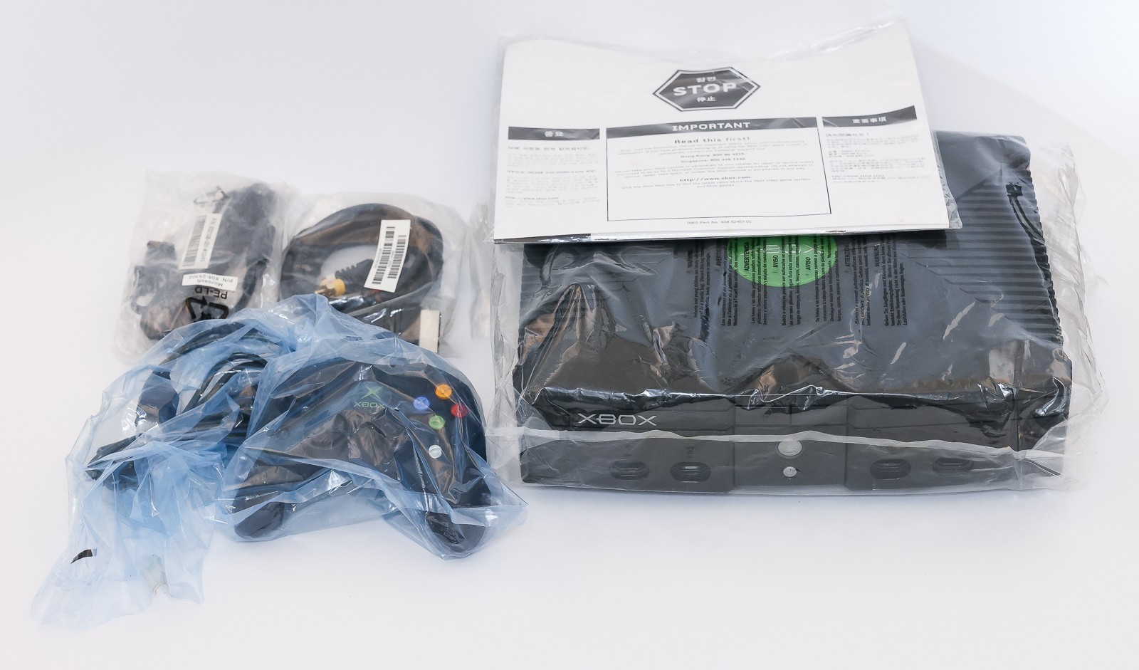 Standard Black XBOX Asia Taiwan Boxed Console System Recapped 500GB