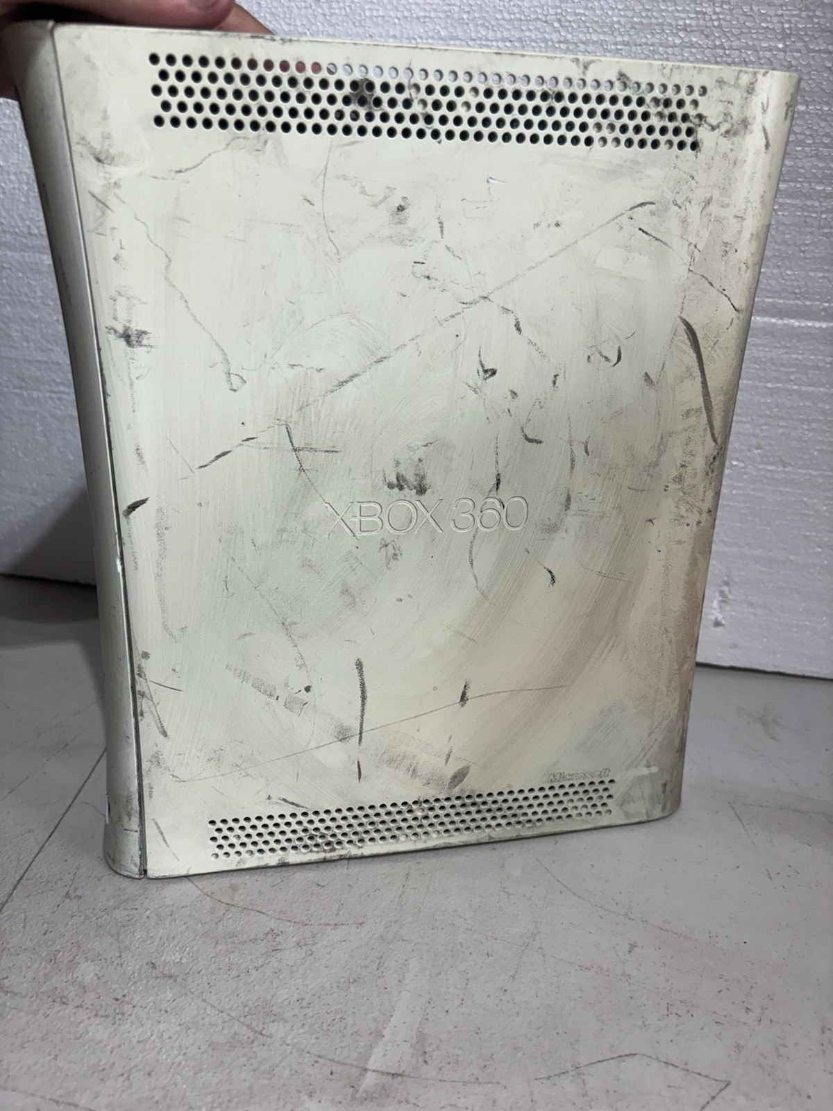 Microsoft Xbox 360 Pro White Console Tested Console Only No Accessories!!!