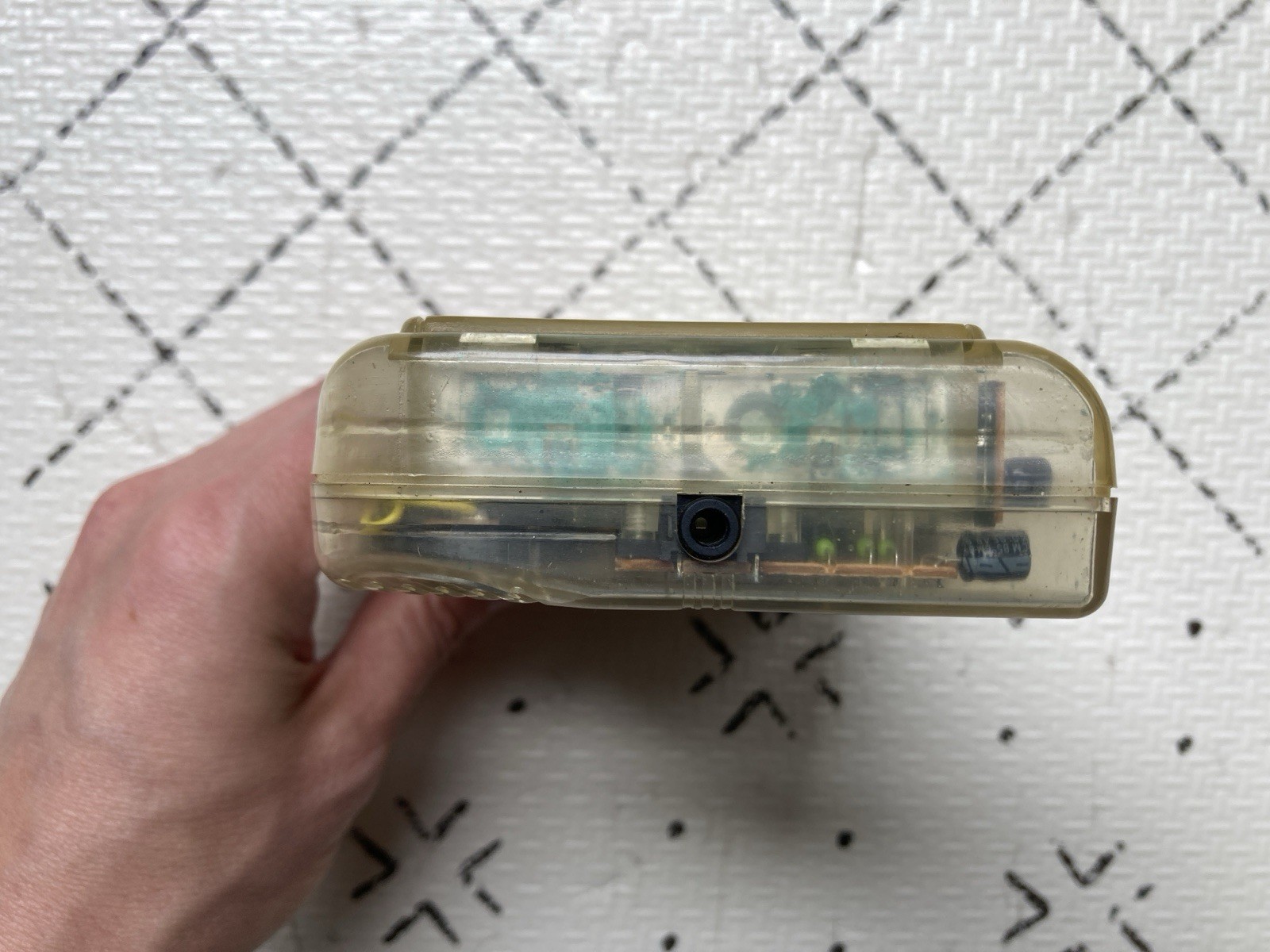 1989 ORIGINAL Nintendo Gameboy CLEAR Play It Loud W/ Matching Orginal Case
