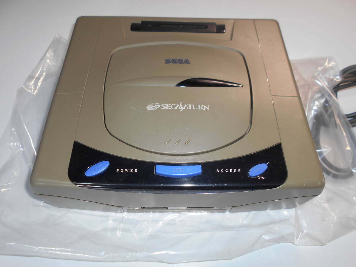 SEGA Saturn HST-3210 Console Gray Set Controller Tested NTSC-J Japan