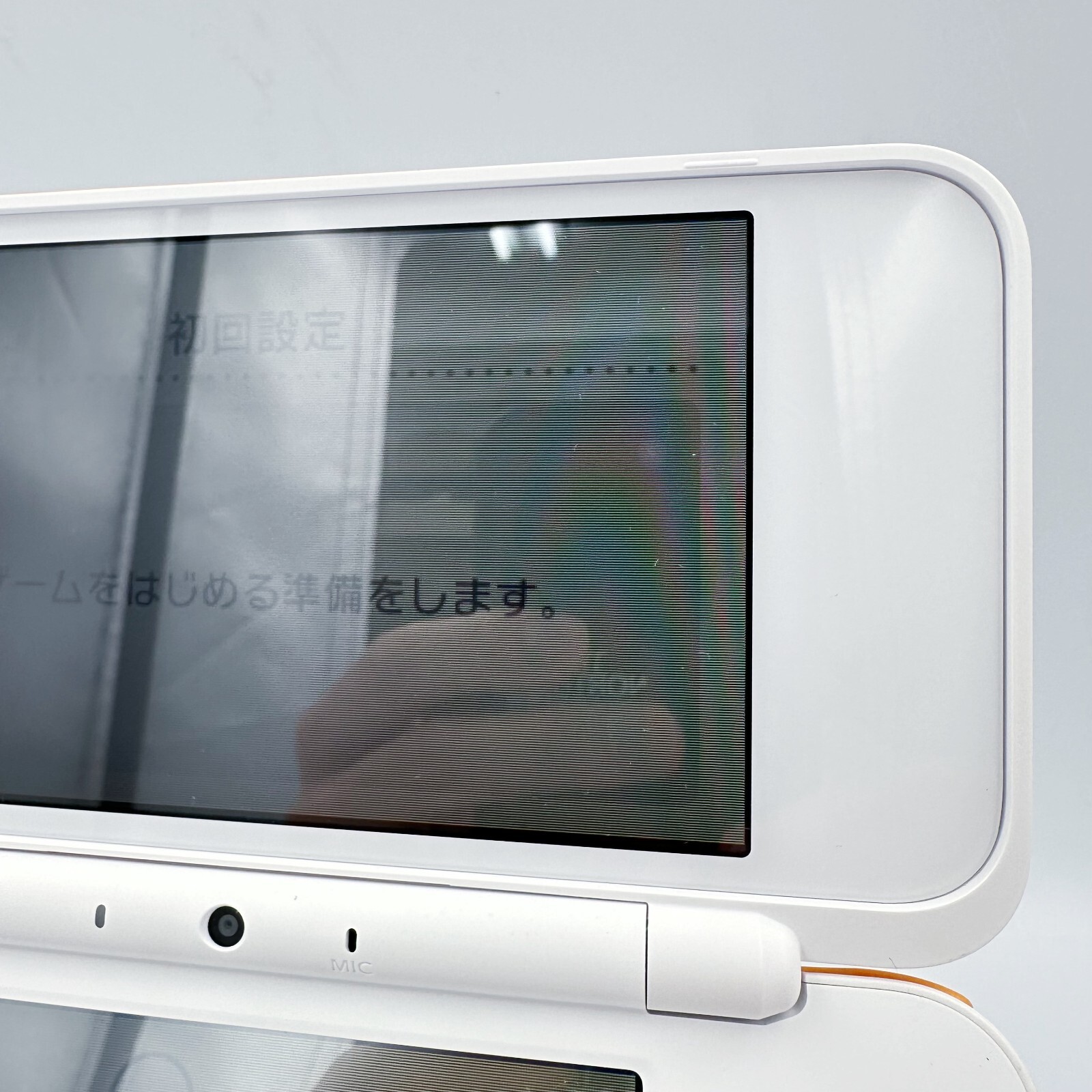New Nintendo 2DS XL LL White Orange Console Stylus Working Tested Japanese ver